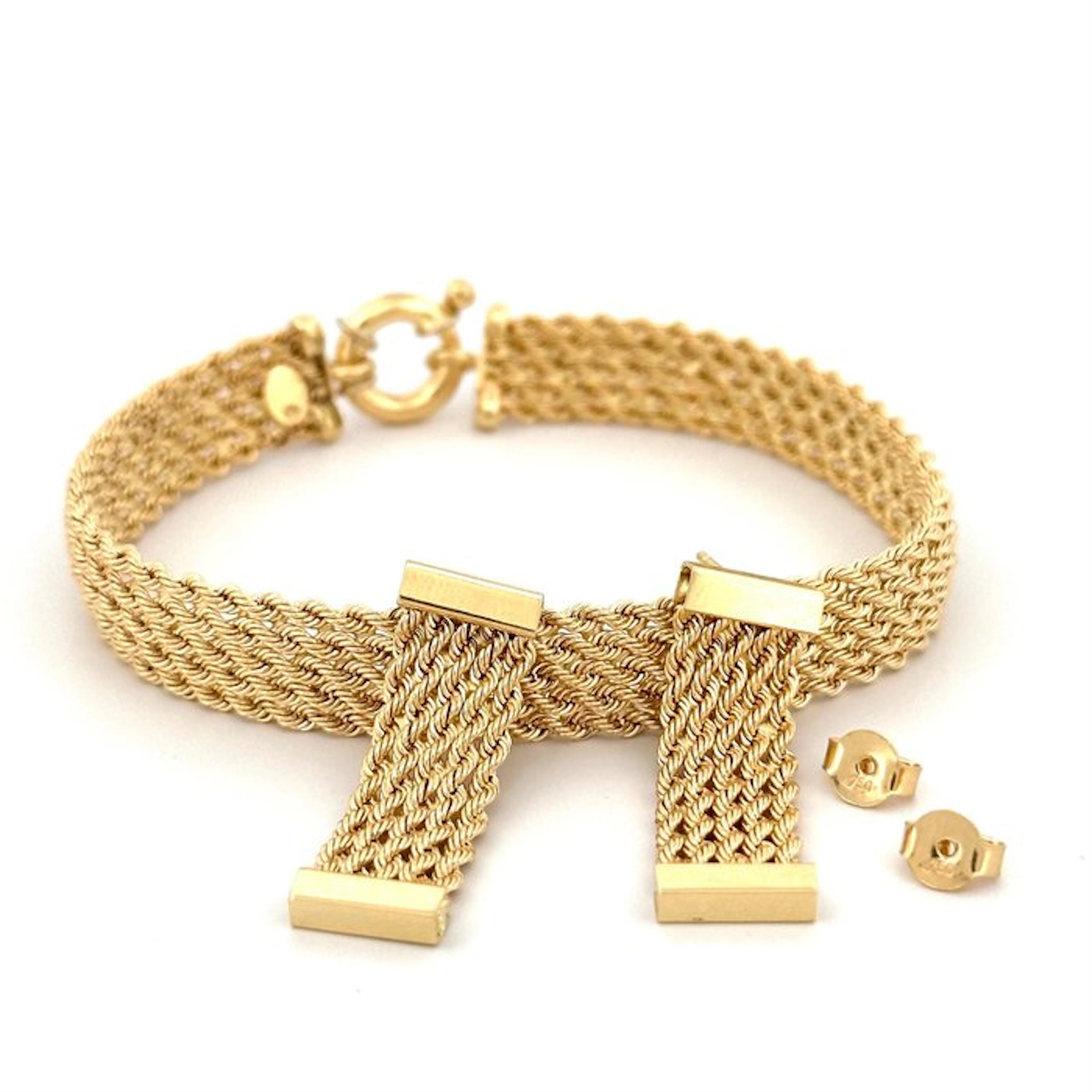 Parure - 18 kt. Yellow gold - Jewelry Set - Bismark