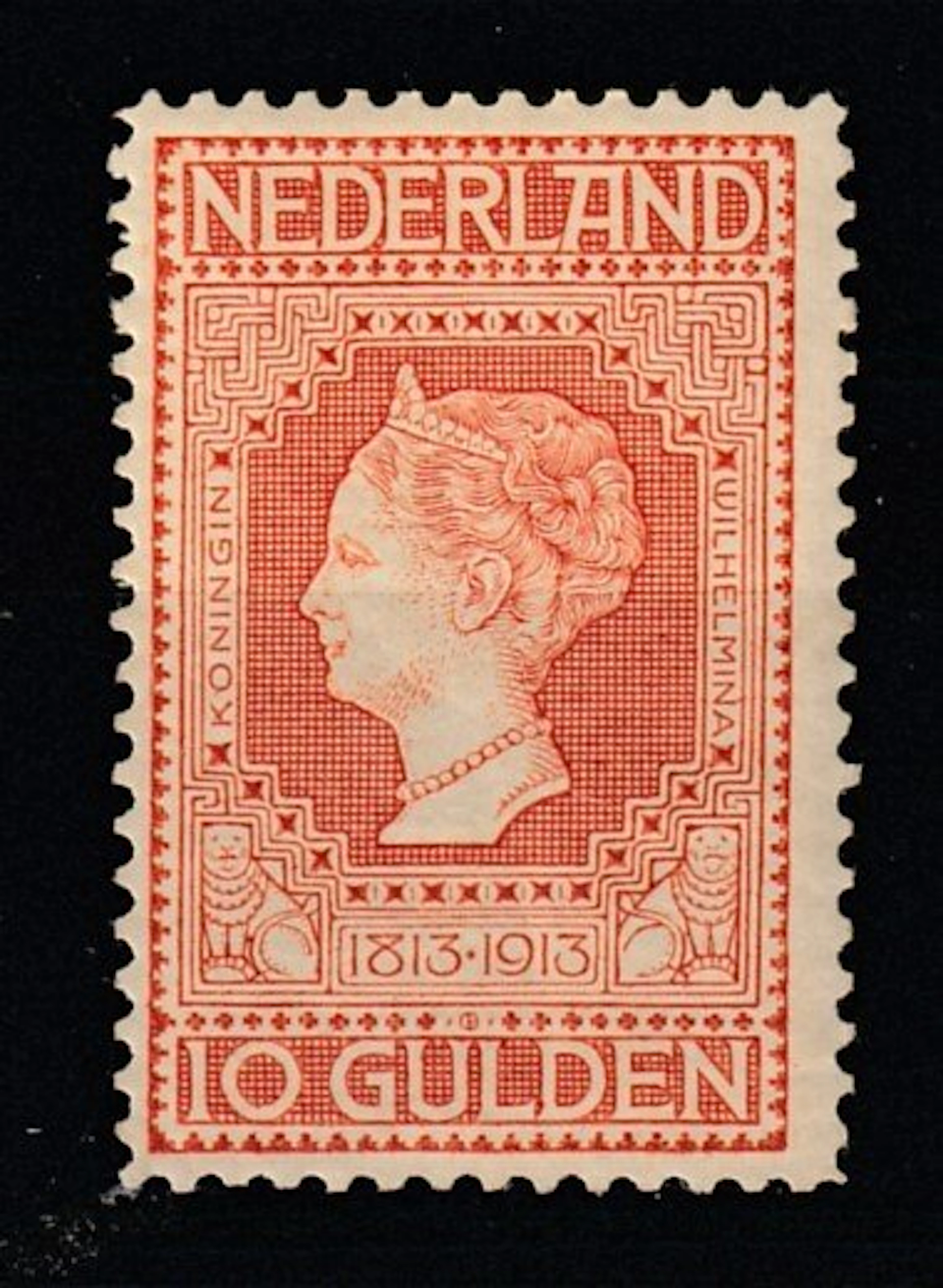 Netherlands 1913 - "Jubilee stamp" 10 guilders - NVPH 101