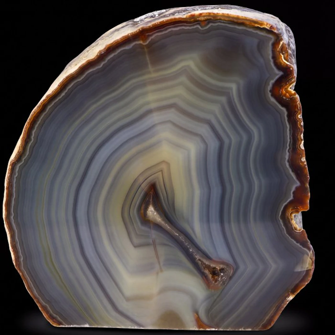 Rainbow Agate - 12x11x6 cm - Geode- 1.35 kg