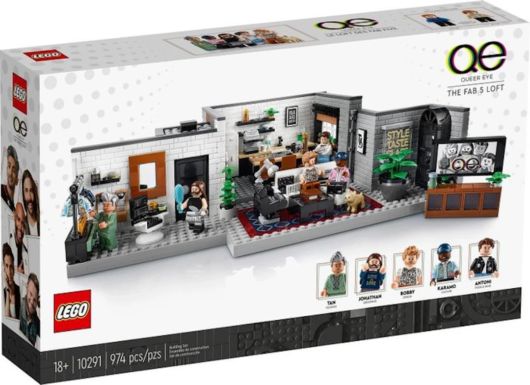 LEGO Set - 10291 - Icons - Queer Eye: The Fab 5 Loft