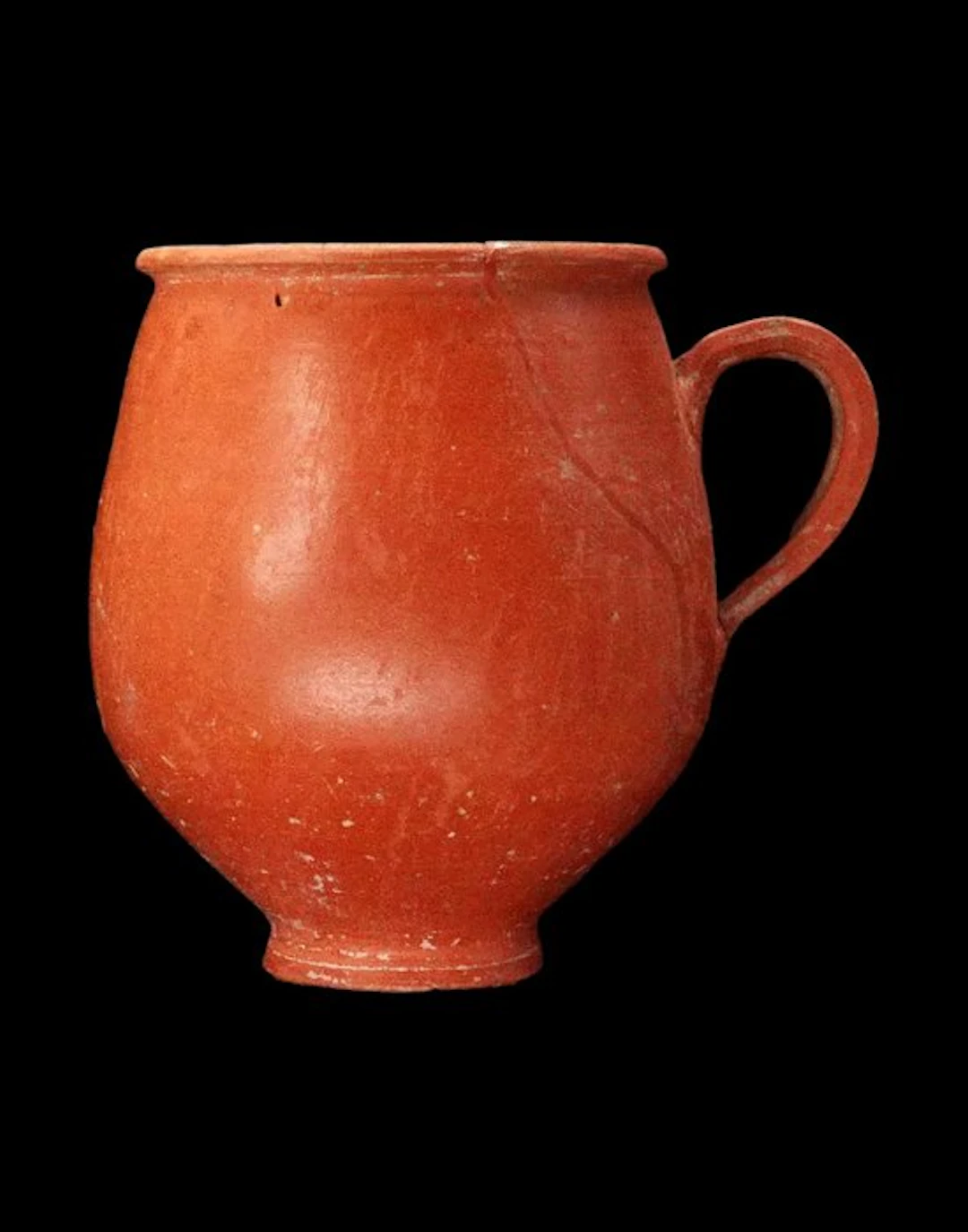 Ancient Roman Terra Sigillata - Sigillata-handled cup - 3rd century AD.