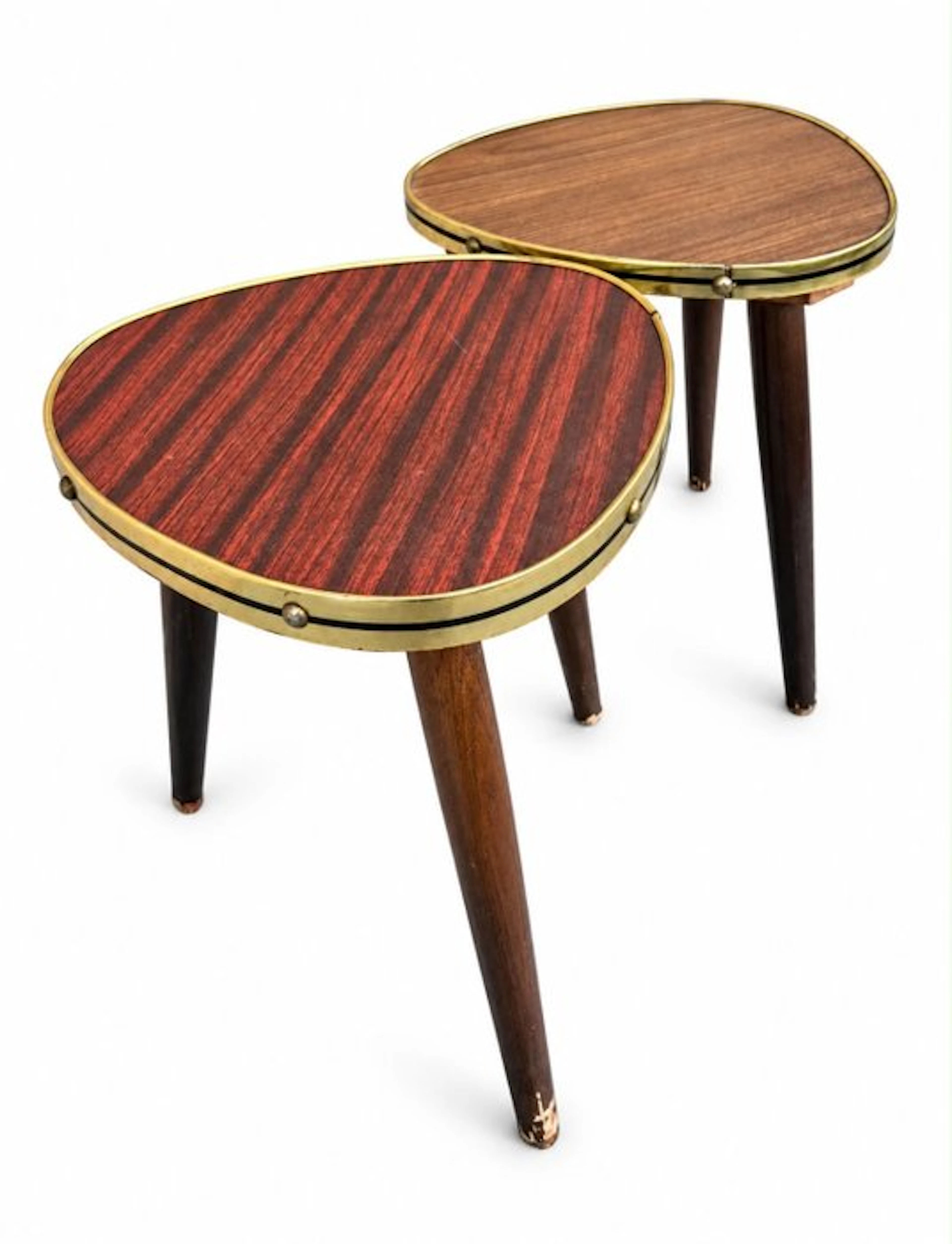 Nesting tables (2) - Wood - Set of vintage side tables