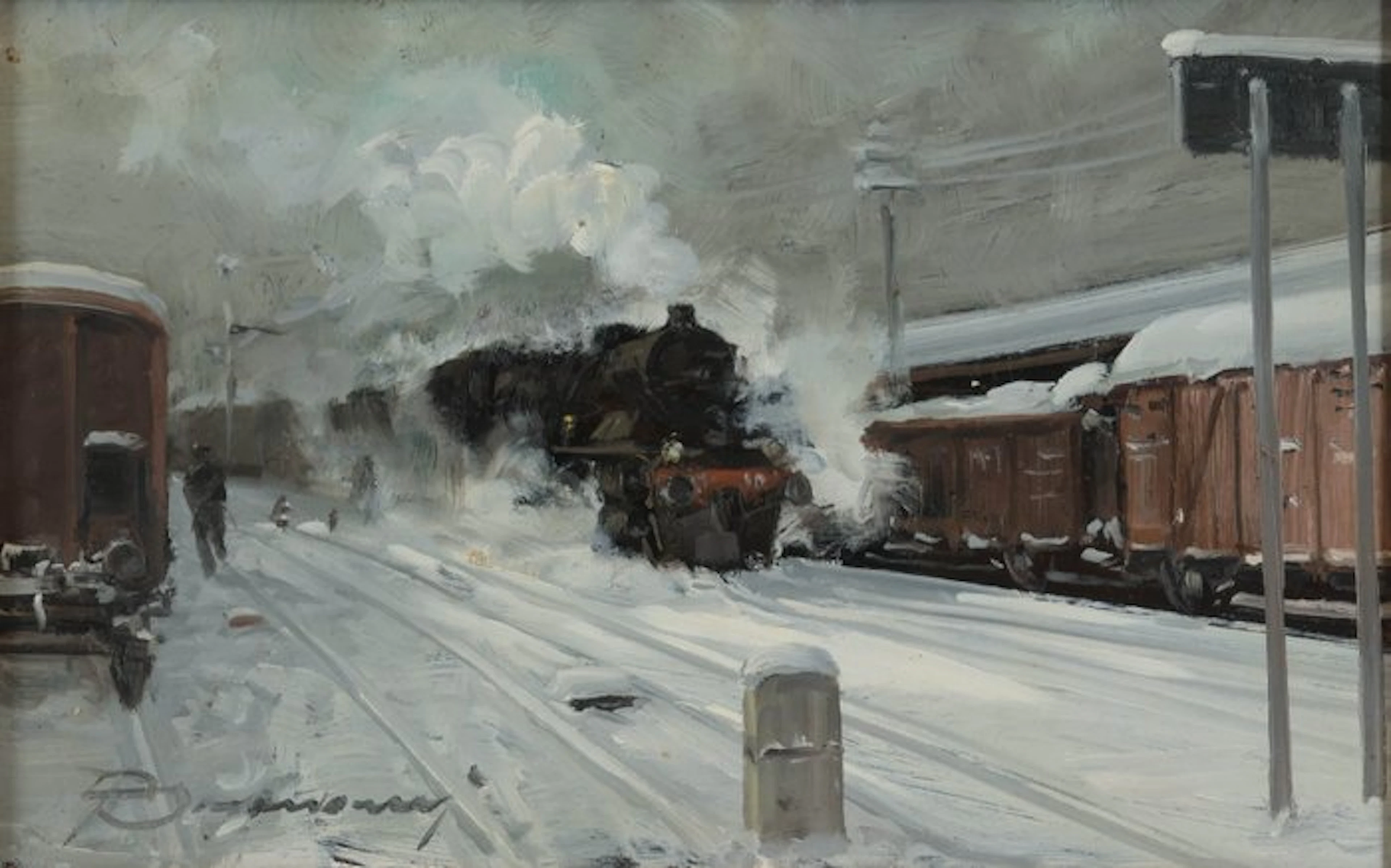 Arturo Bona (1920-2010) - Locomotiva in Hanovra