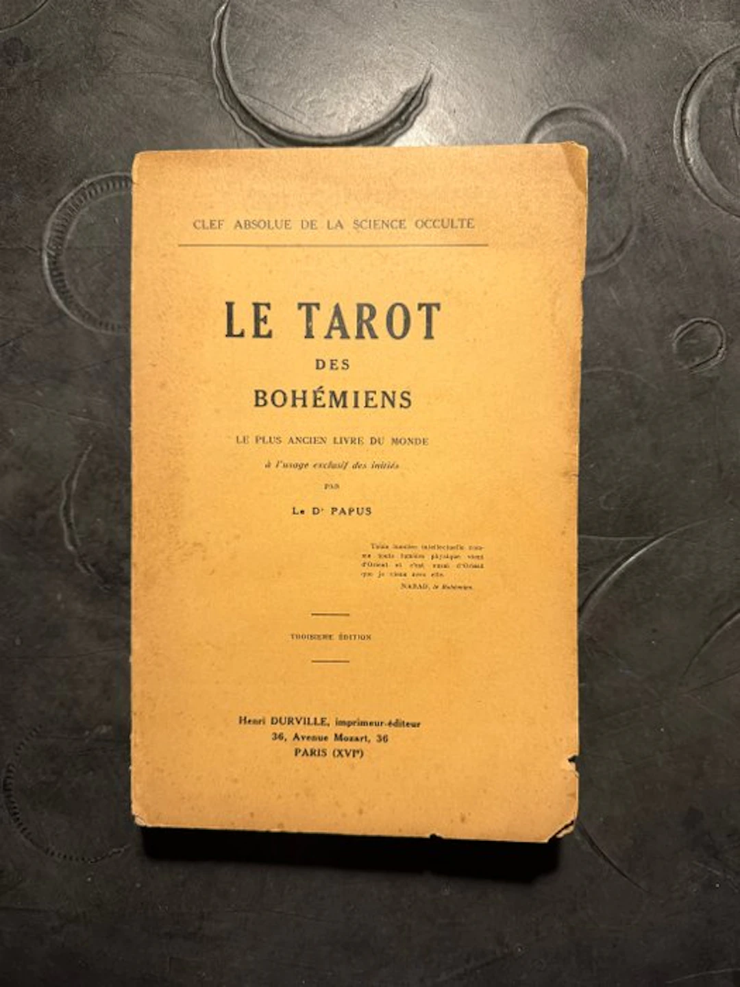 Papus - Le Tarot des Bohémiens - 1911