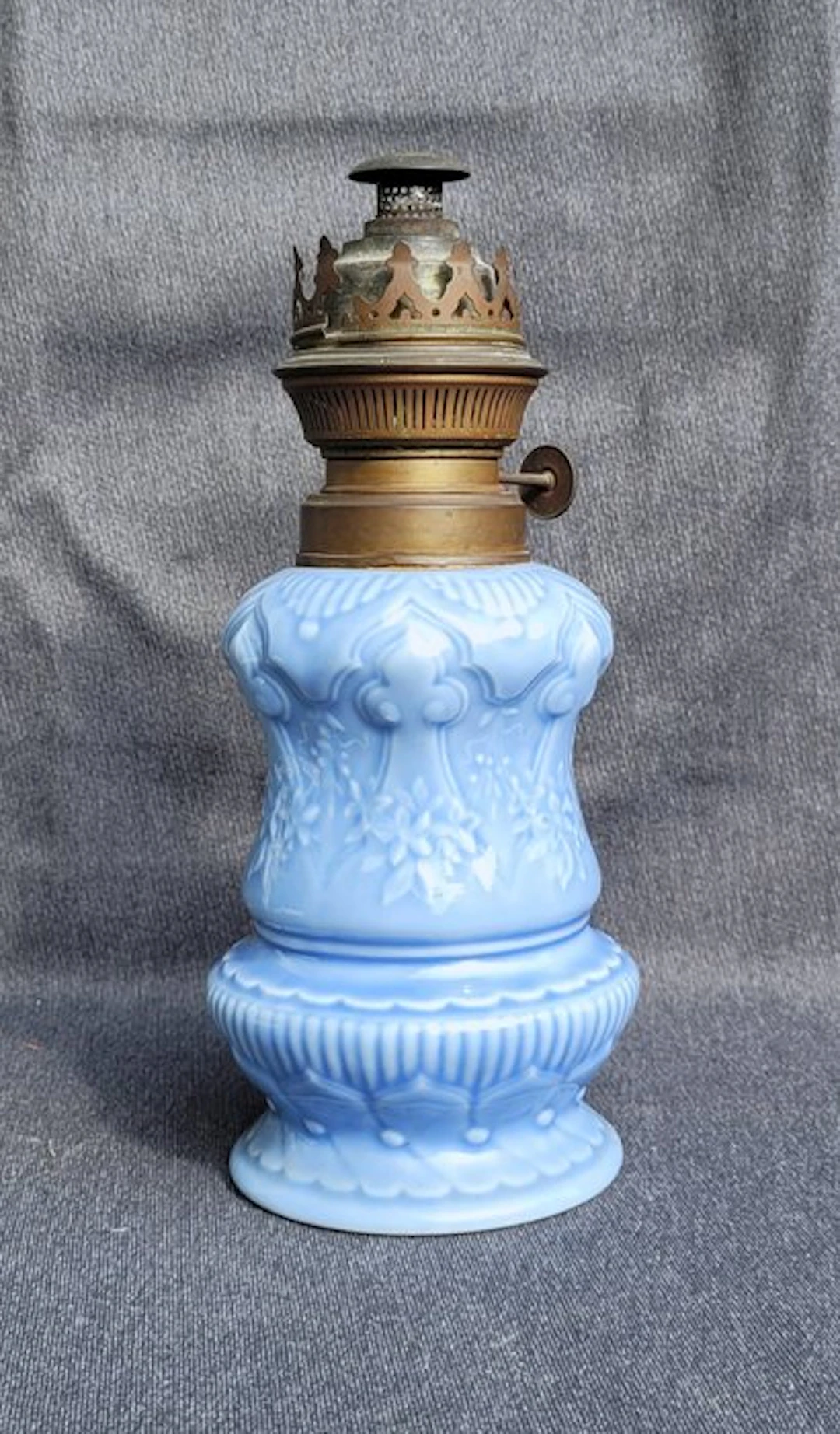 Kerosene lamp - Ceramic, Glaze, Metal