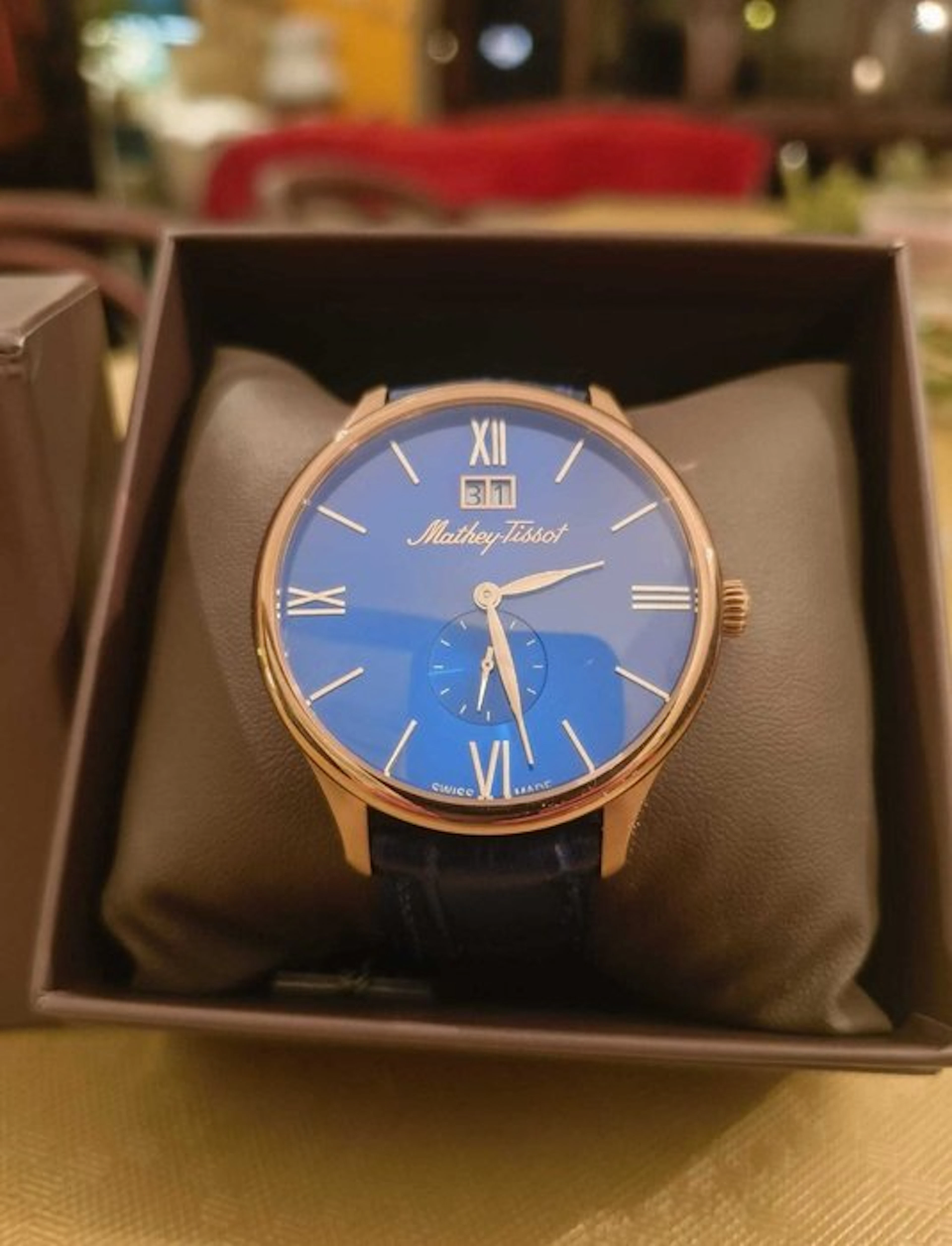 Mathey-Tissot - Edmond Leather Quartz - H1886QPBU - Men - 2010-2020