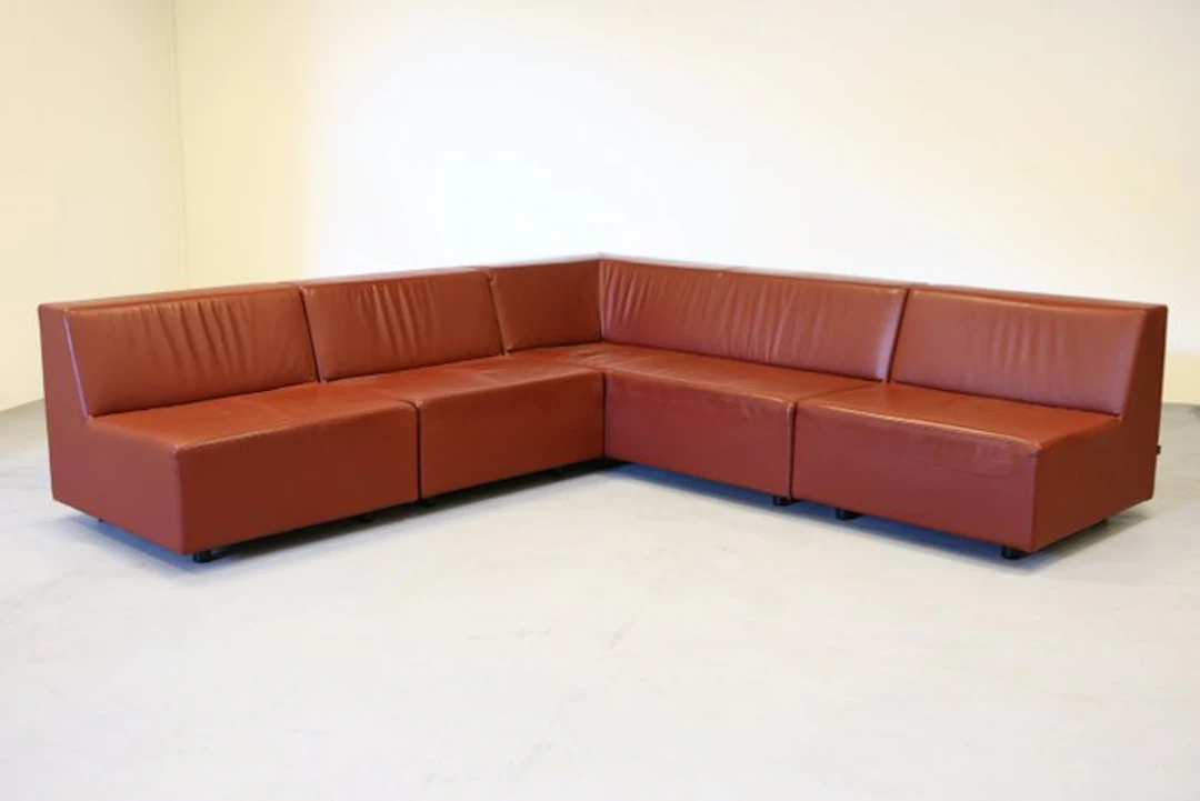 Gelderland - Scholten & Baijings - Sofa (4) - 6900 - Leather, Wood - Sectional