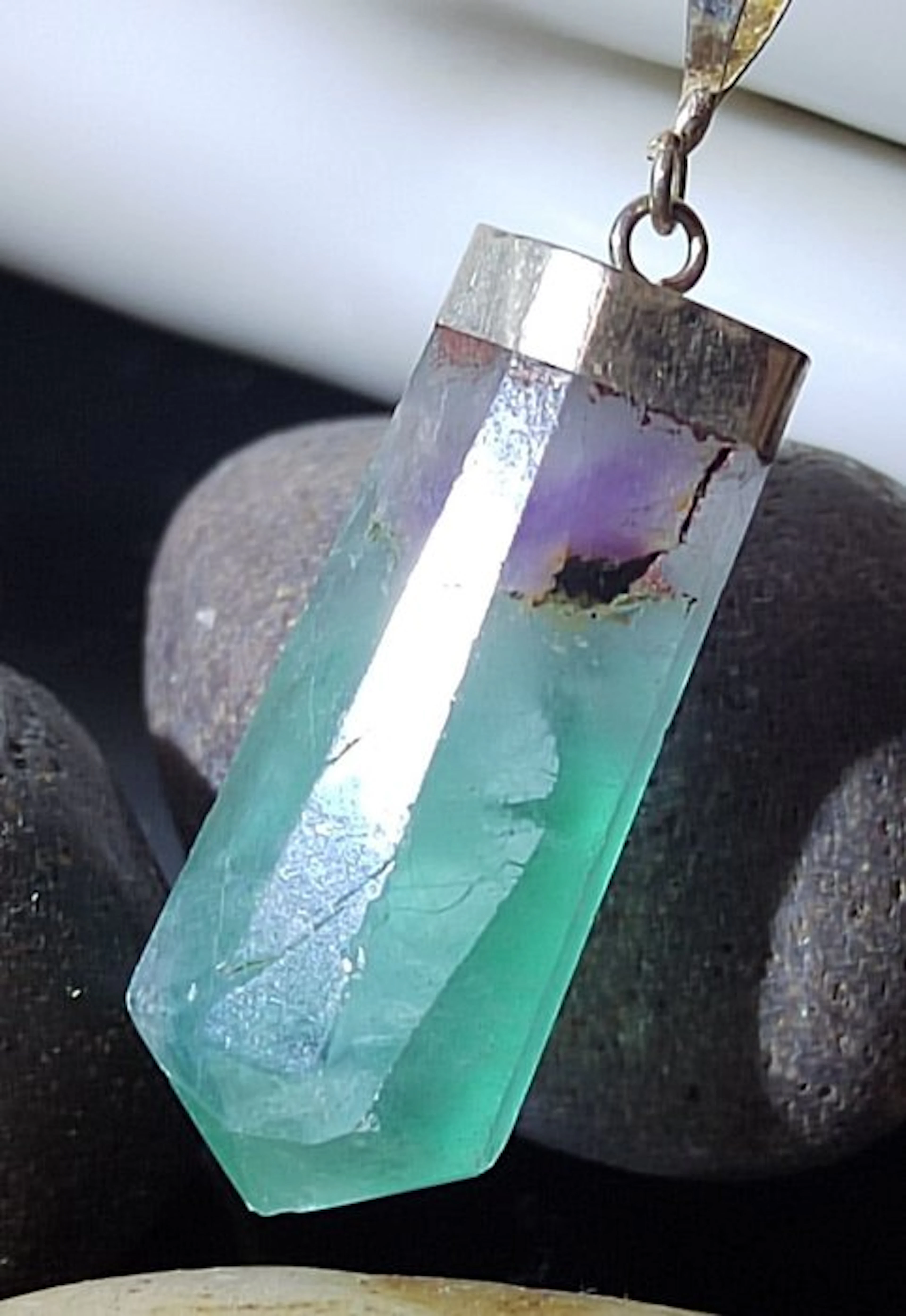 Fluorite Fluorite Pendant -High Quality- 21,35 Cts- No Reserve Price- 4.27 g