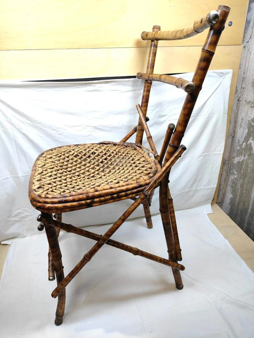 Chair - Bamboo - Asia - Chinoiserie-style chair with a...