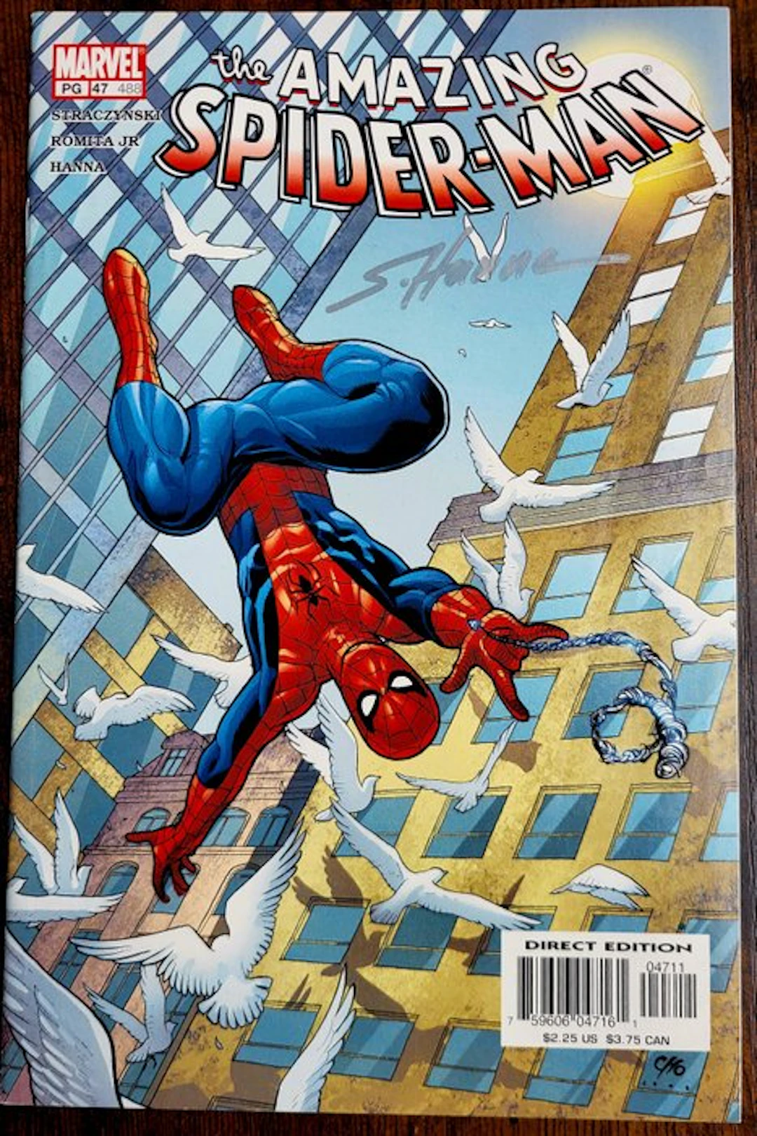 Amazing Spider-Man #47 - Signed by Scott Hanna + COA and...