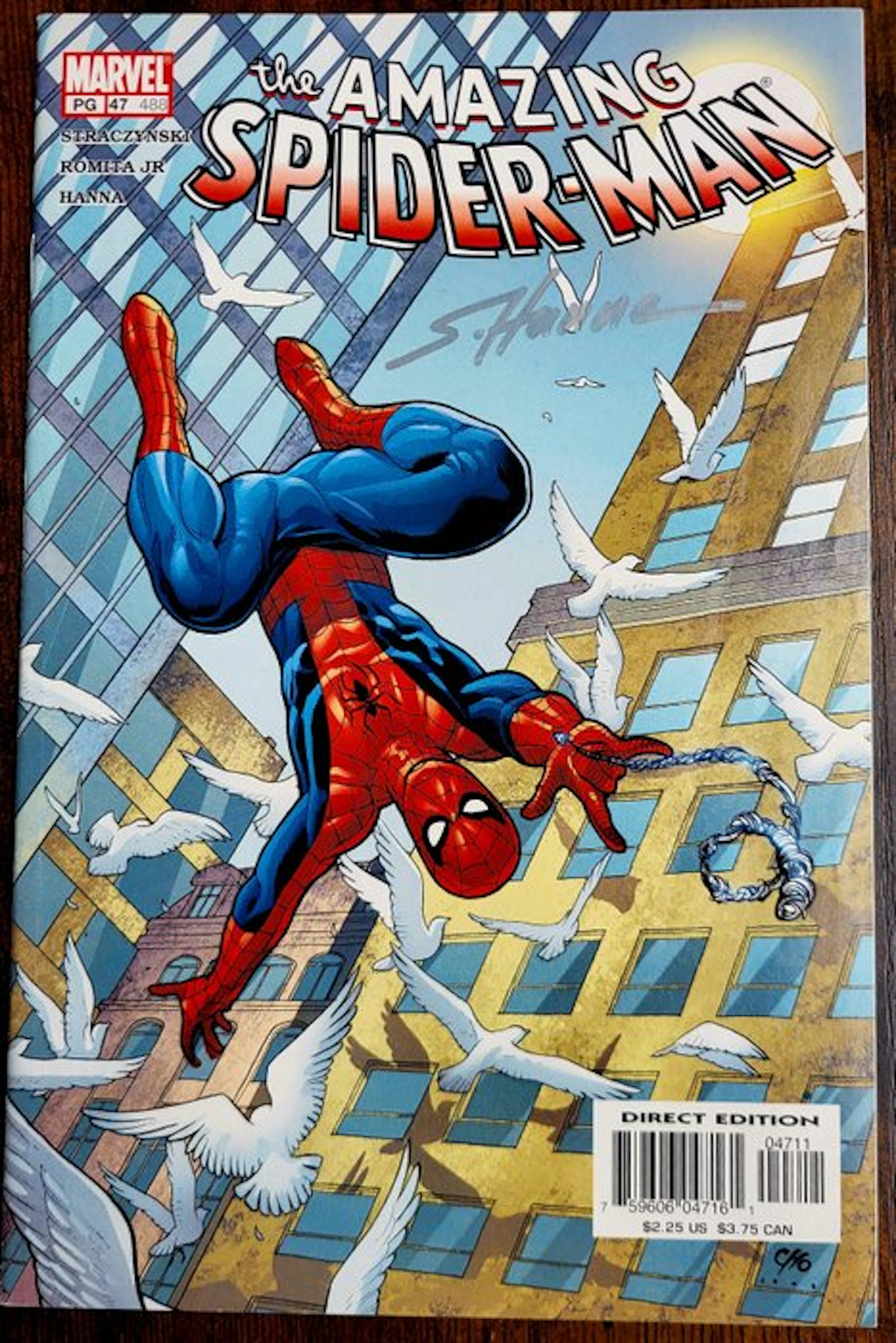 Amazing Spider-Man #47 - Signed by Scott Hanna + COA and...
