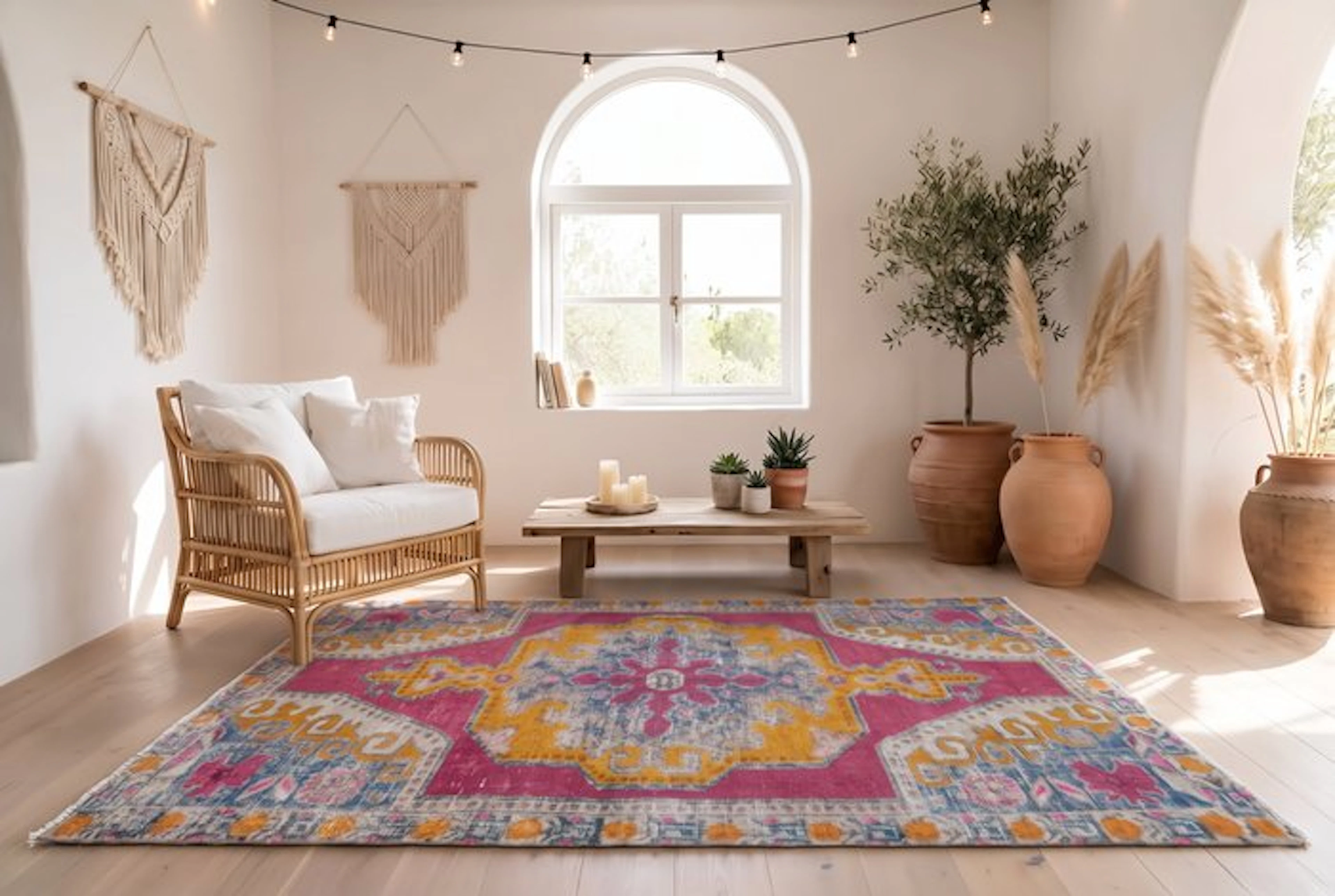 Colorful vintage - Rug - 225 cm - 130 cm - √ handmade √ certificate