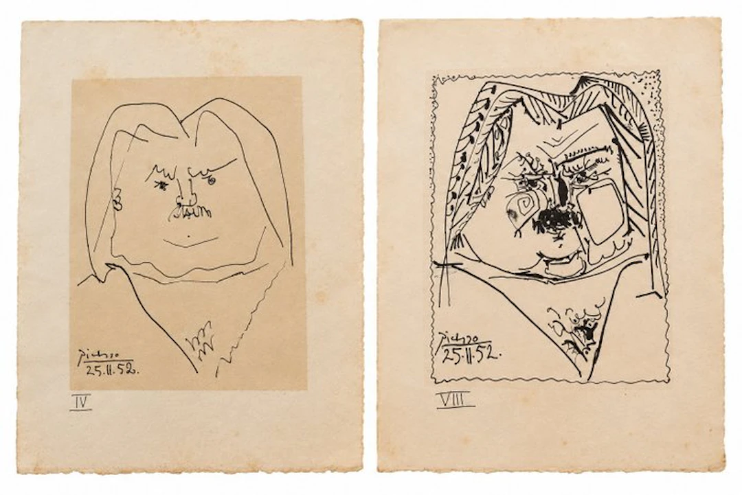 Pablo Picasso (1881-1973) - Balzac IV y Balzac VIII