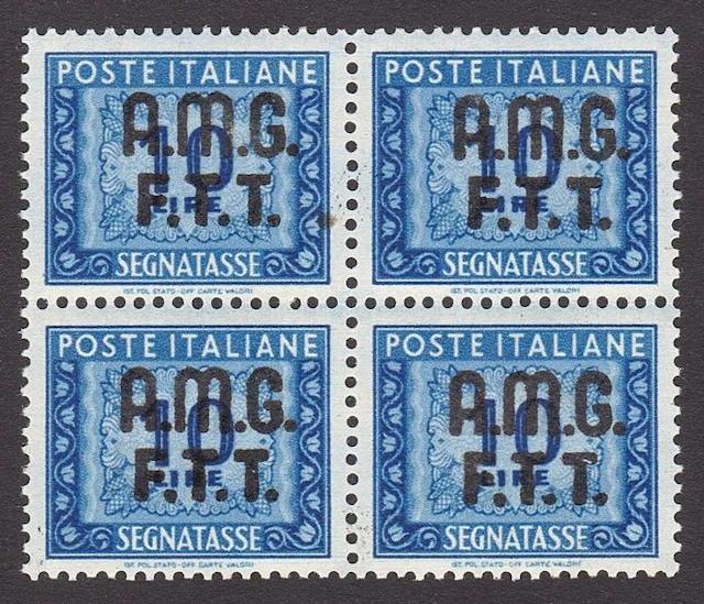 Triest - Zone A 1947/1949 - Postage due 10 Lire blue