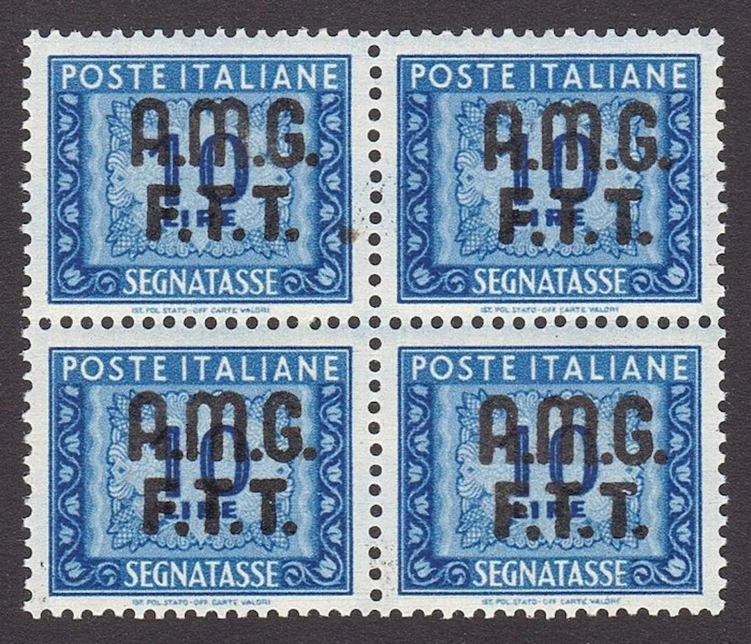 Triest - Zone A 1947/1949 - Postage due 10 Lire blue
