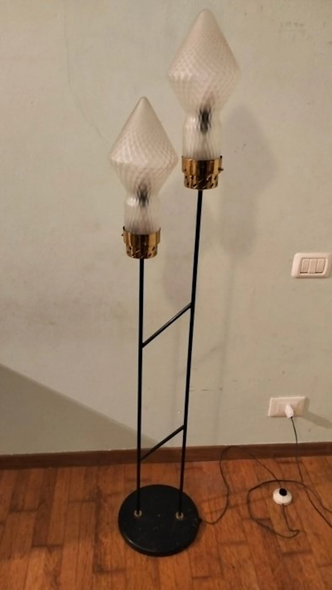 Lamp - Brass, Glass, Metal