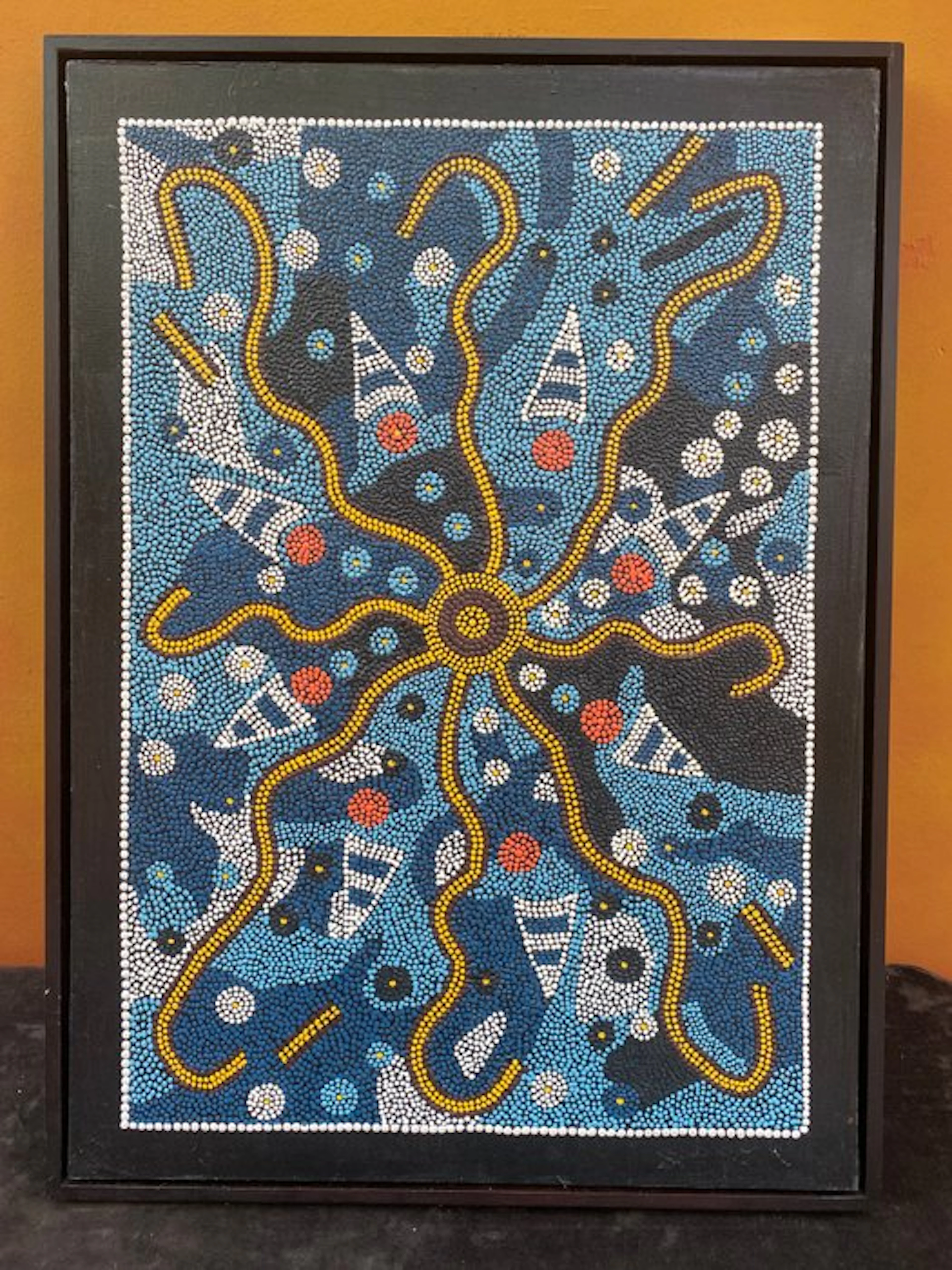 Unknown artist - Aboriginal Dot Painting – in classic...