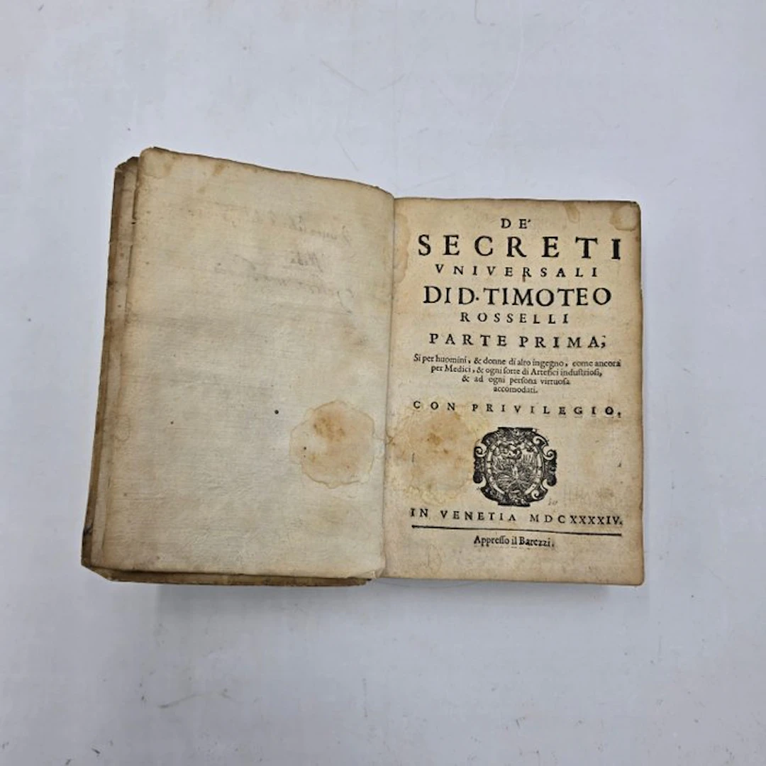 D. Timoteo Rosselli - DE SECRETI UNIVERSALI - 1644