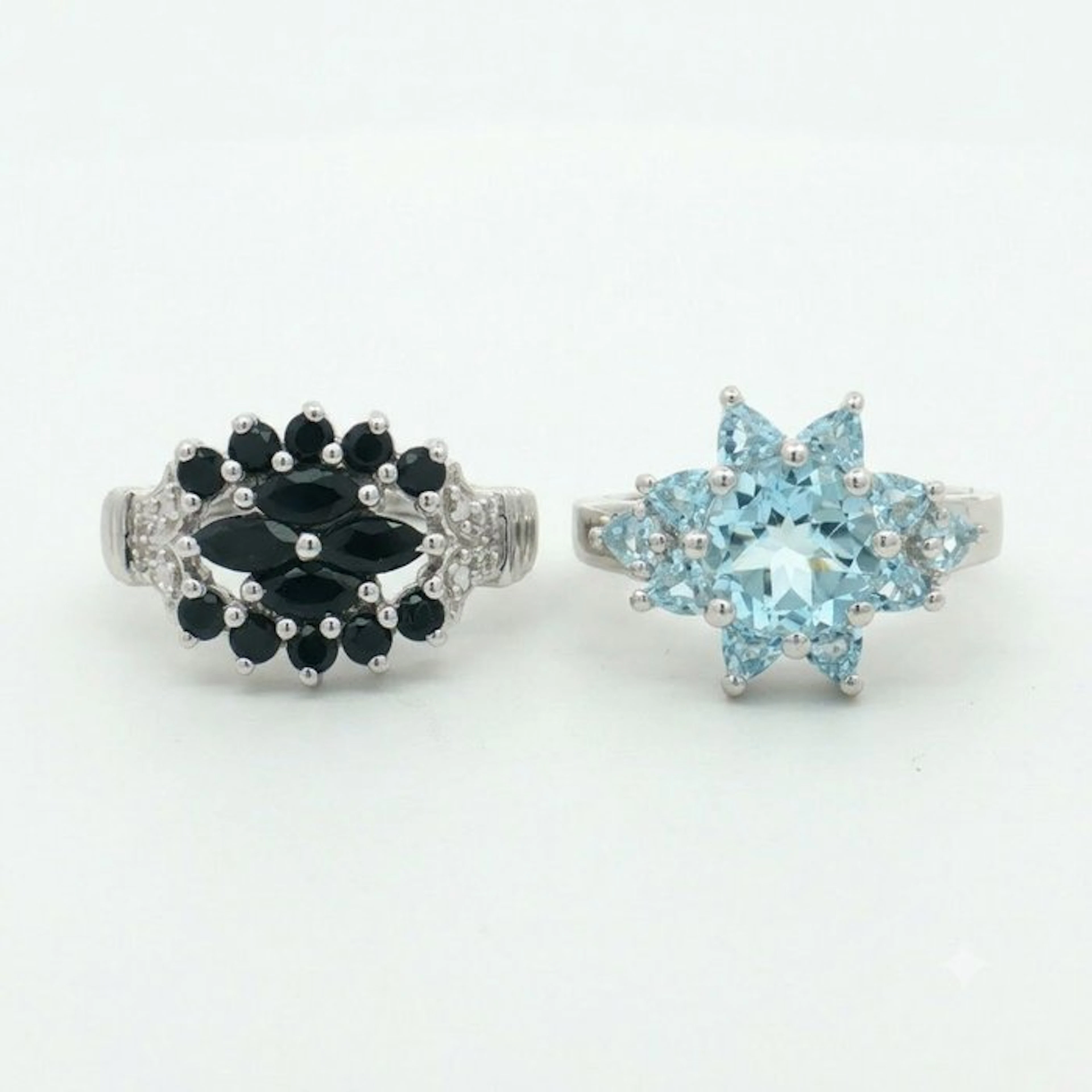 No reserve price - 2 piece jewellery set Silver - 5.33ct