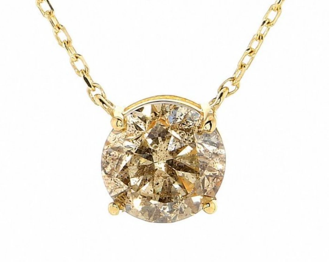 Necklace with pendant - 14 kt