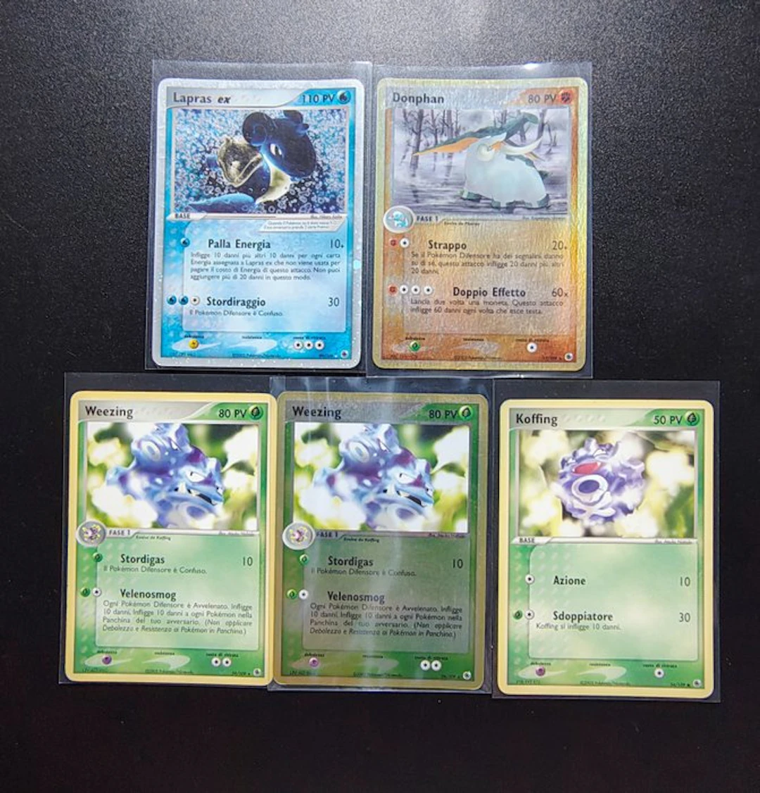 Pokémon - 5 Card - Lapras Ex Holo - Donphan Reverse Holo...