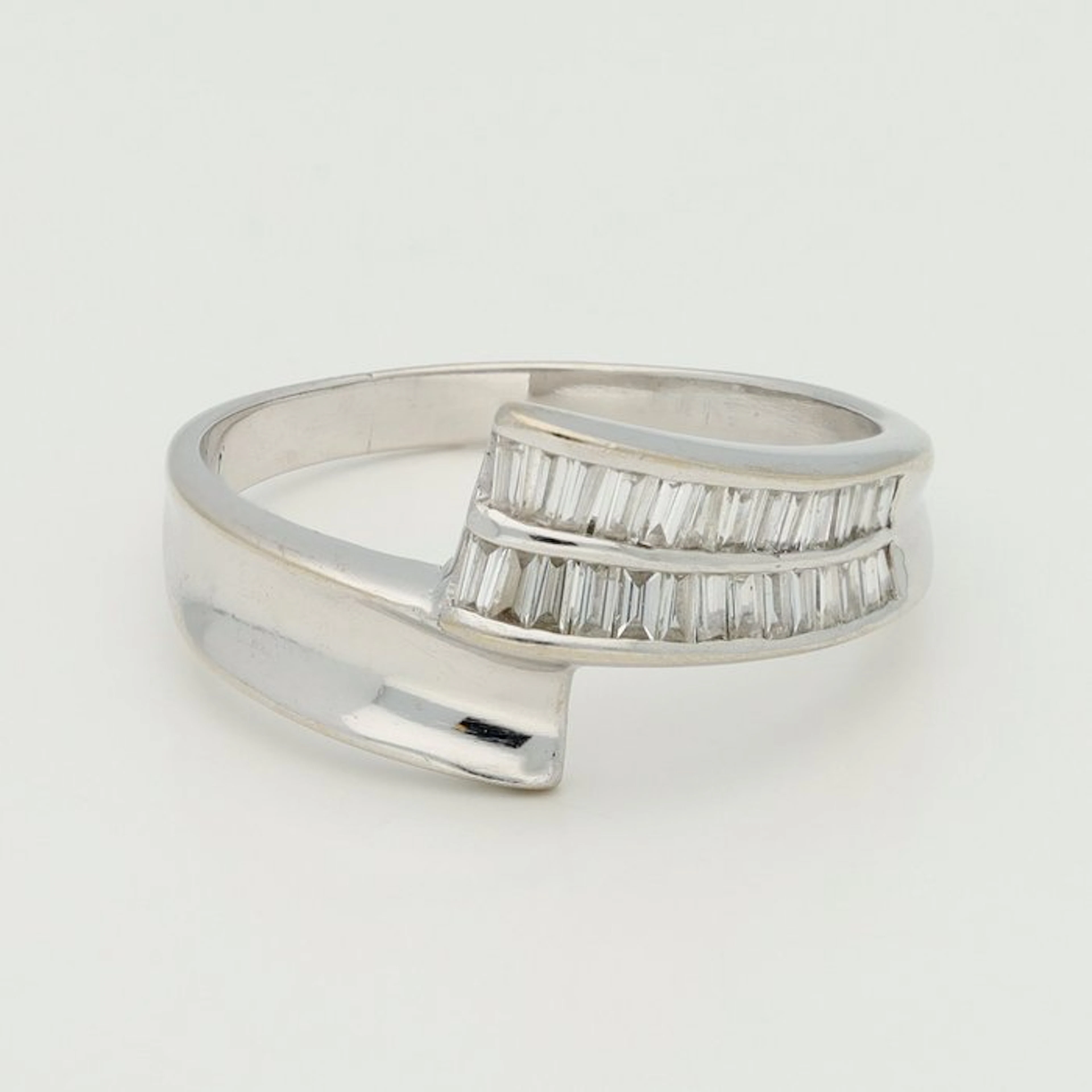 Ring - 14 kt. White gold Diamond (Natural)