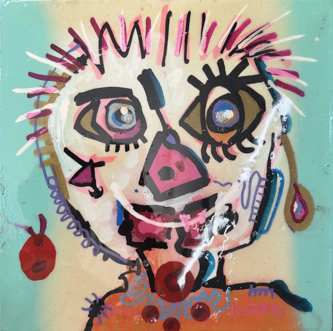 Paul Kostabi (1962) - On my way to the chateau