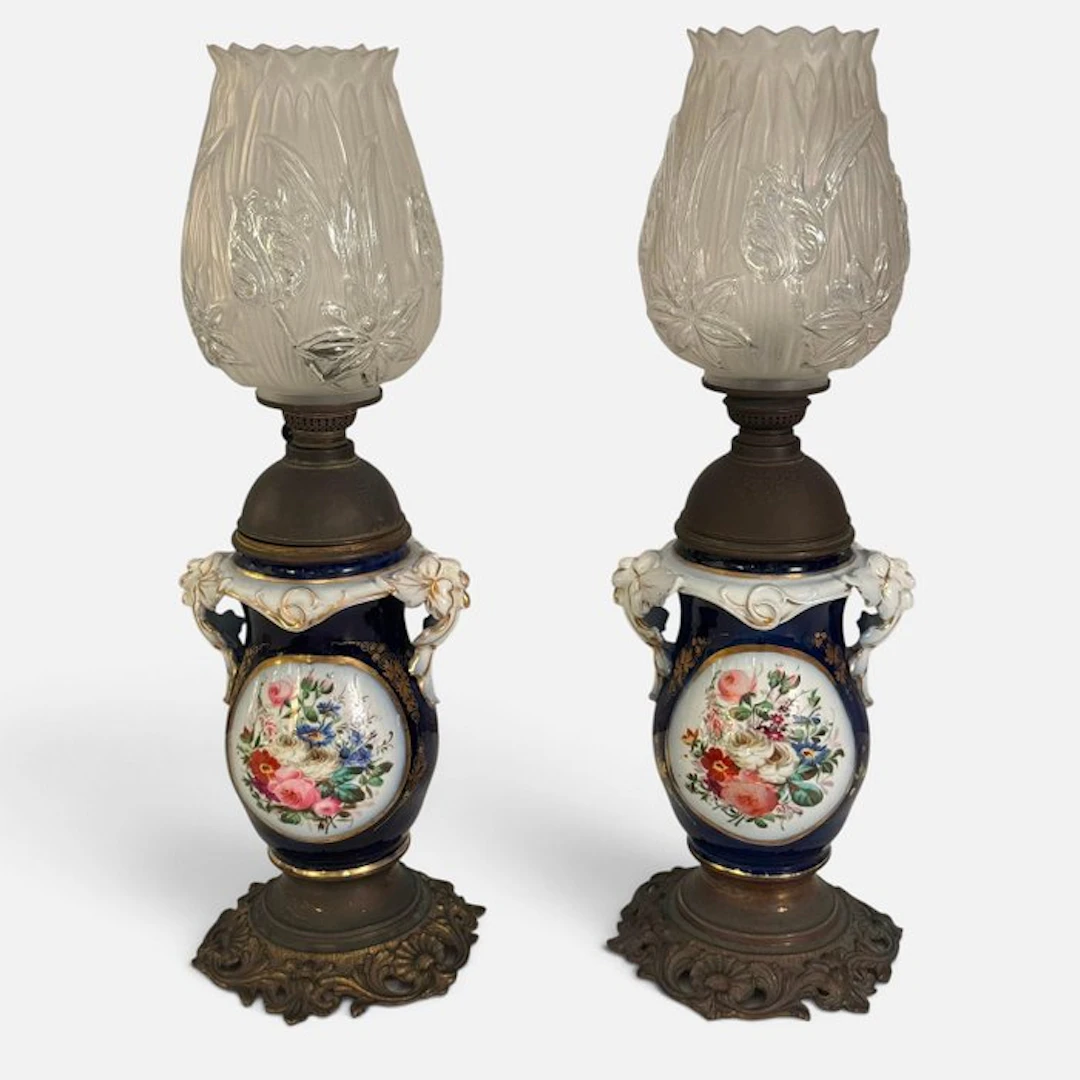 kosmos brenner - Kerosene lamp (2) - Porcelain, Metal