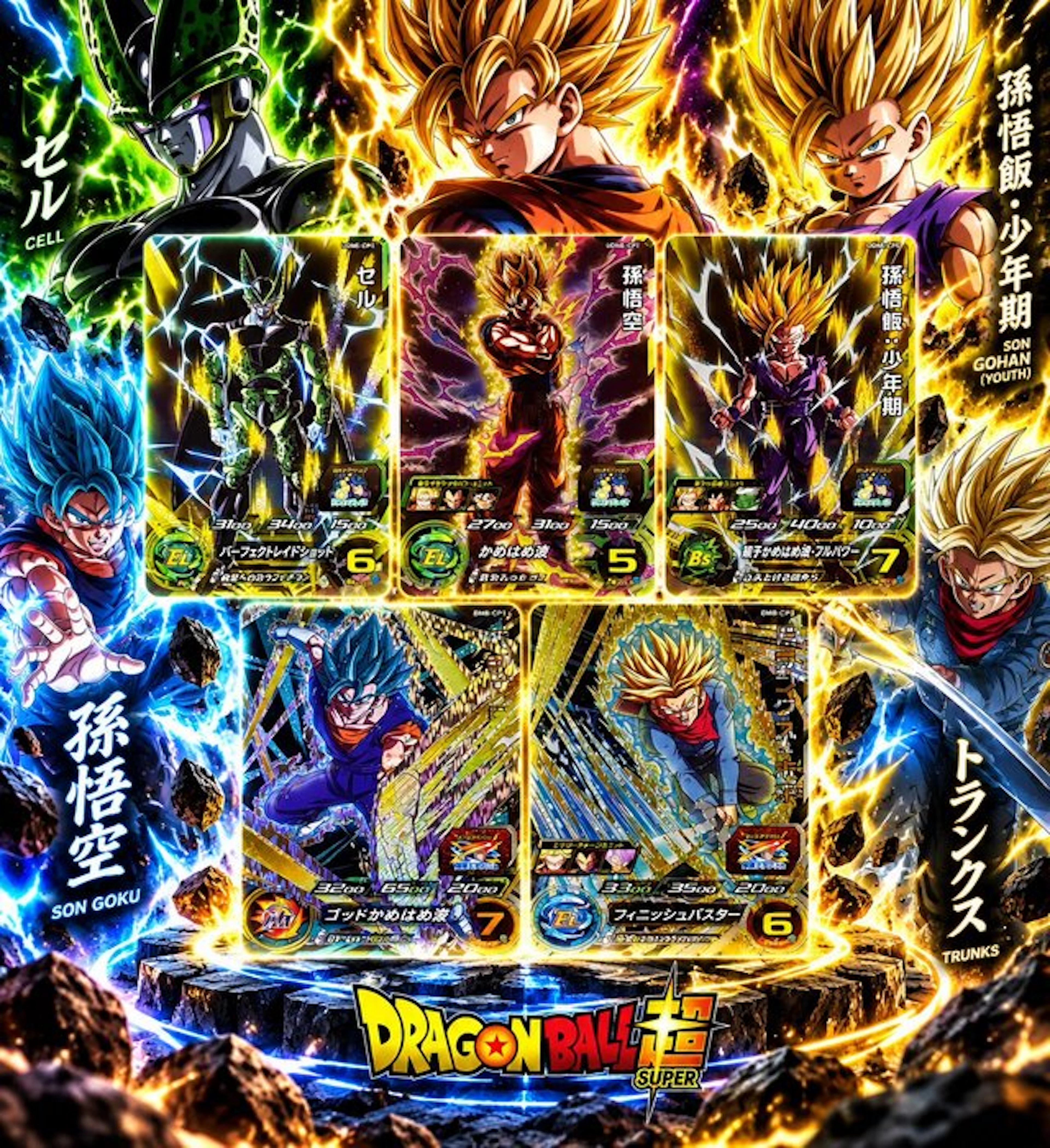 Bandai - 5 Card - Dragon Ball