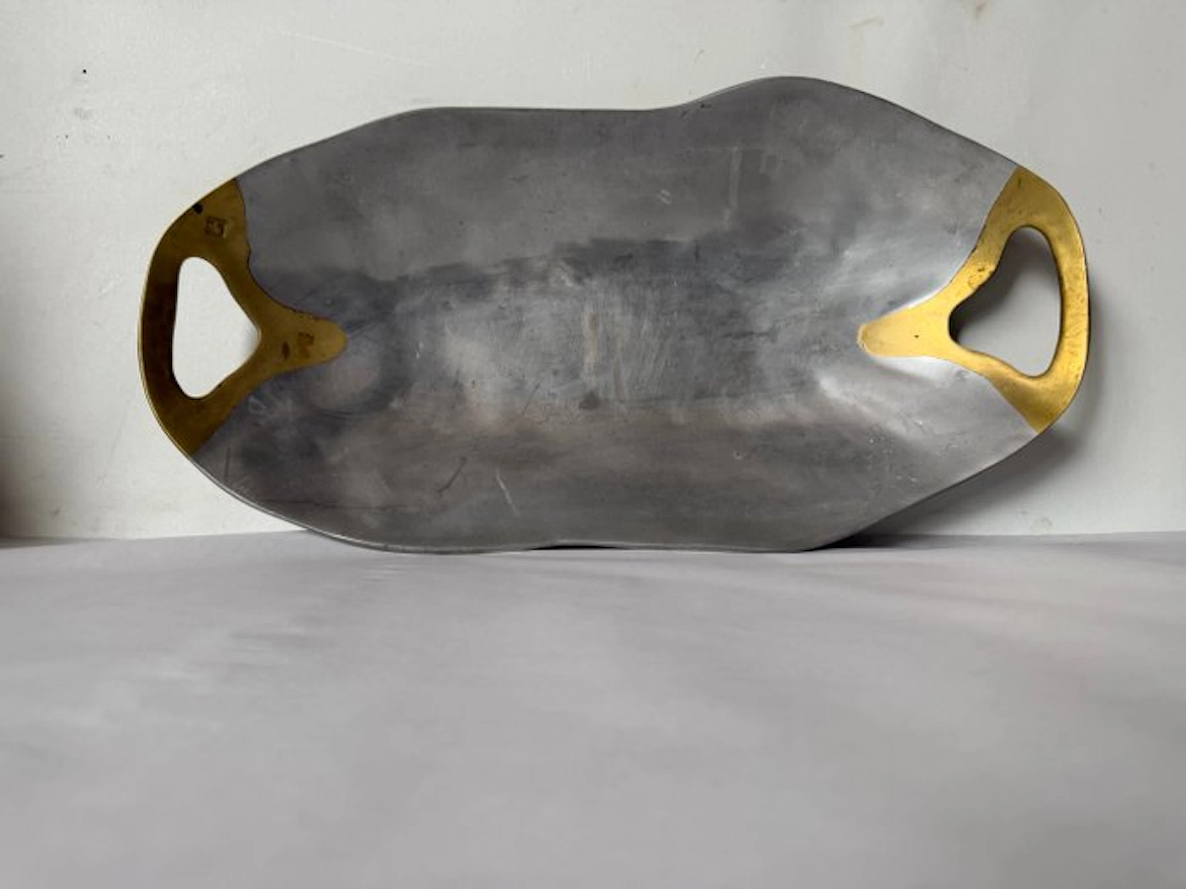 Tray - Aluminium, Brass - David Marshall