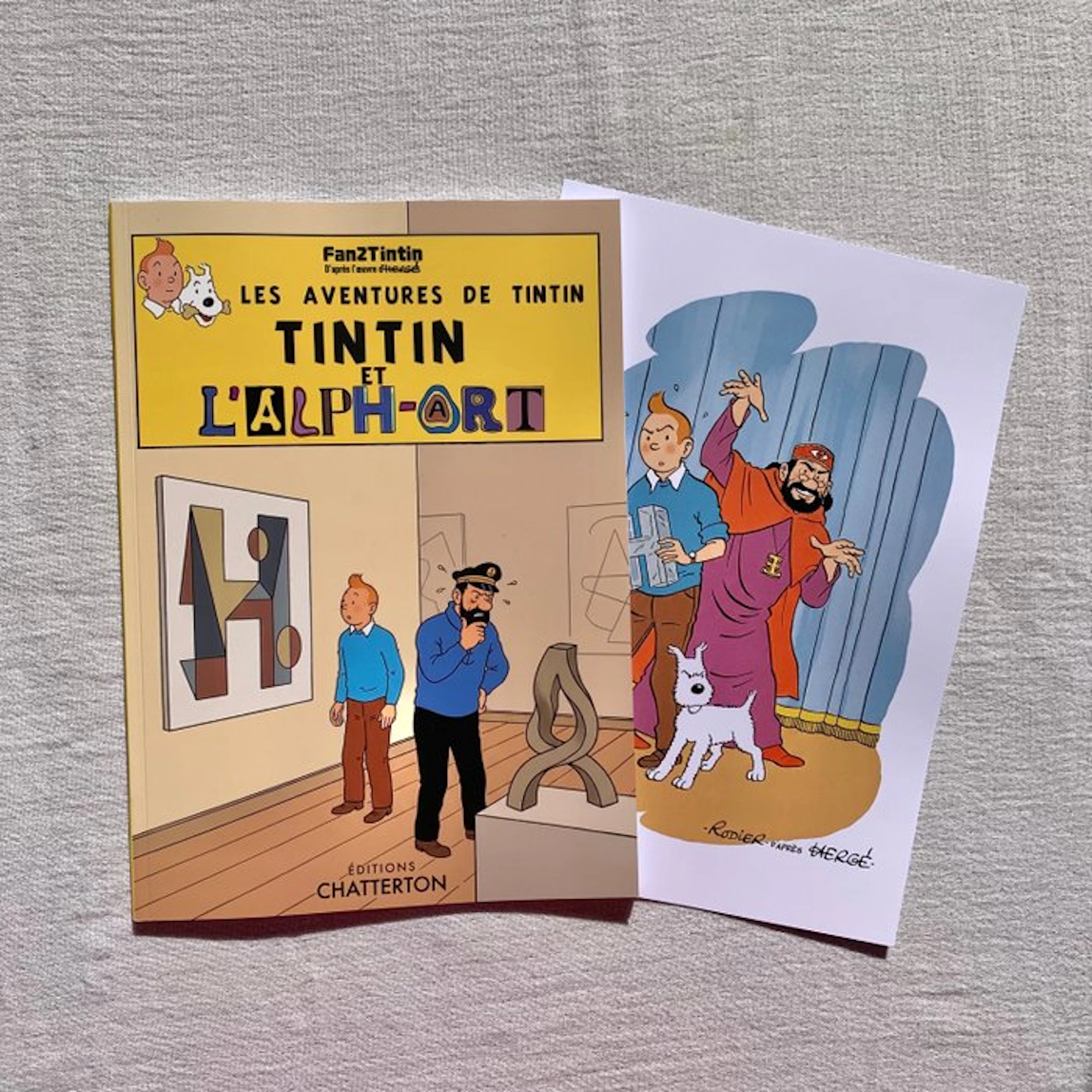 Tintin - Tintin et l'Alph-Art + Illustration d'Yves...