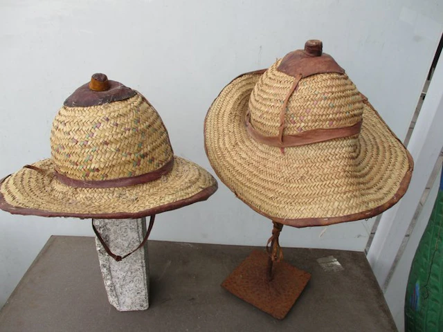 Two Tuareg sun hats. - Mali (No reserve price)