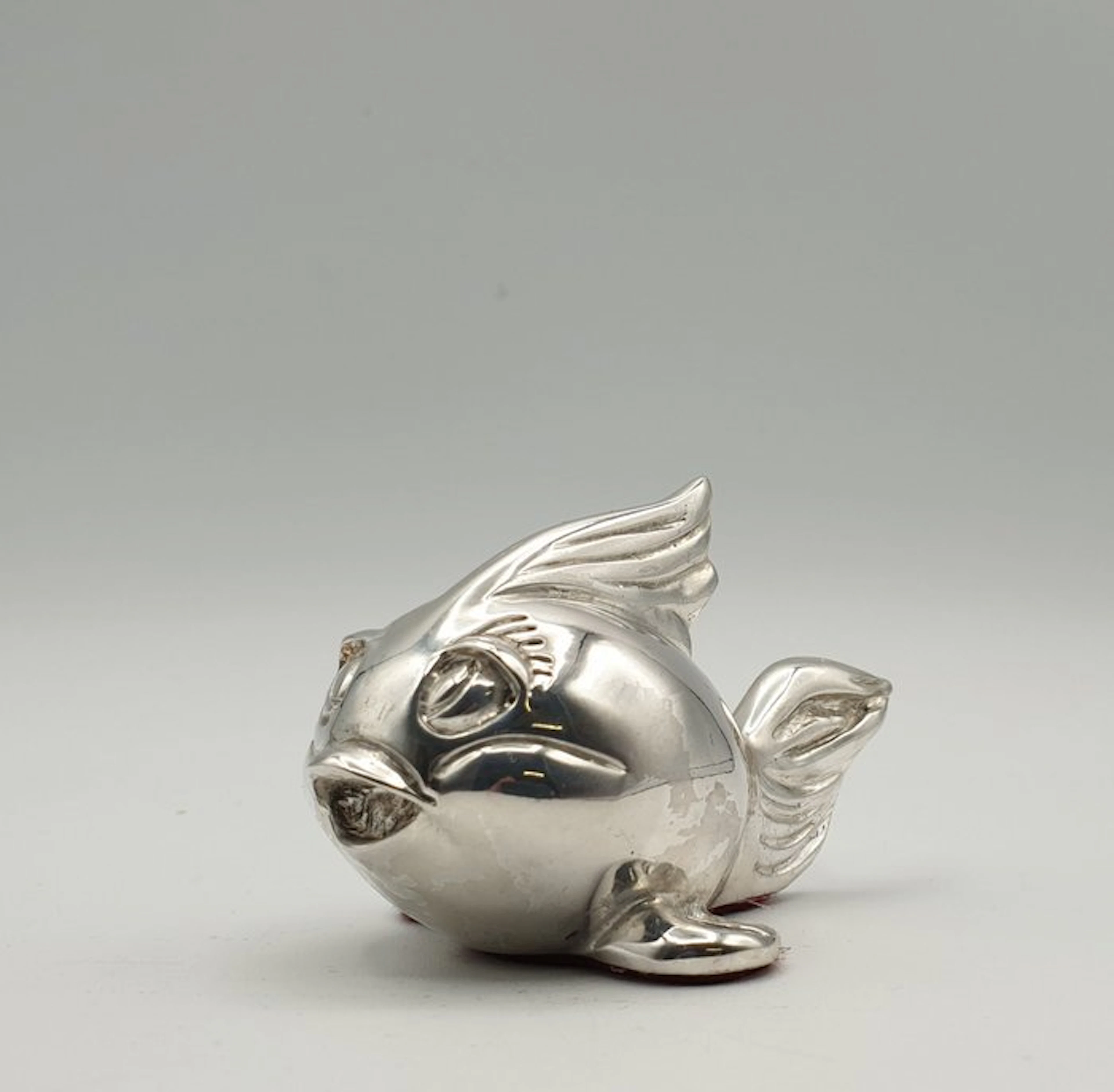 Pesciolino rivestito in Argento - Figurine - Silver-plated