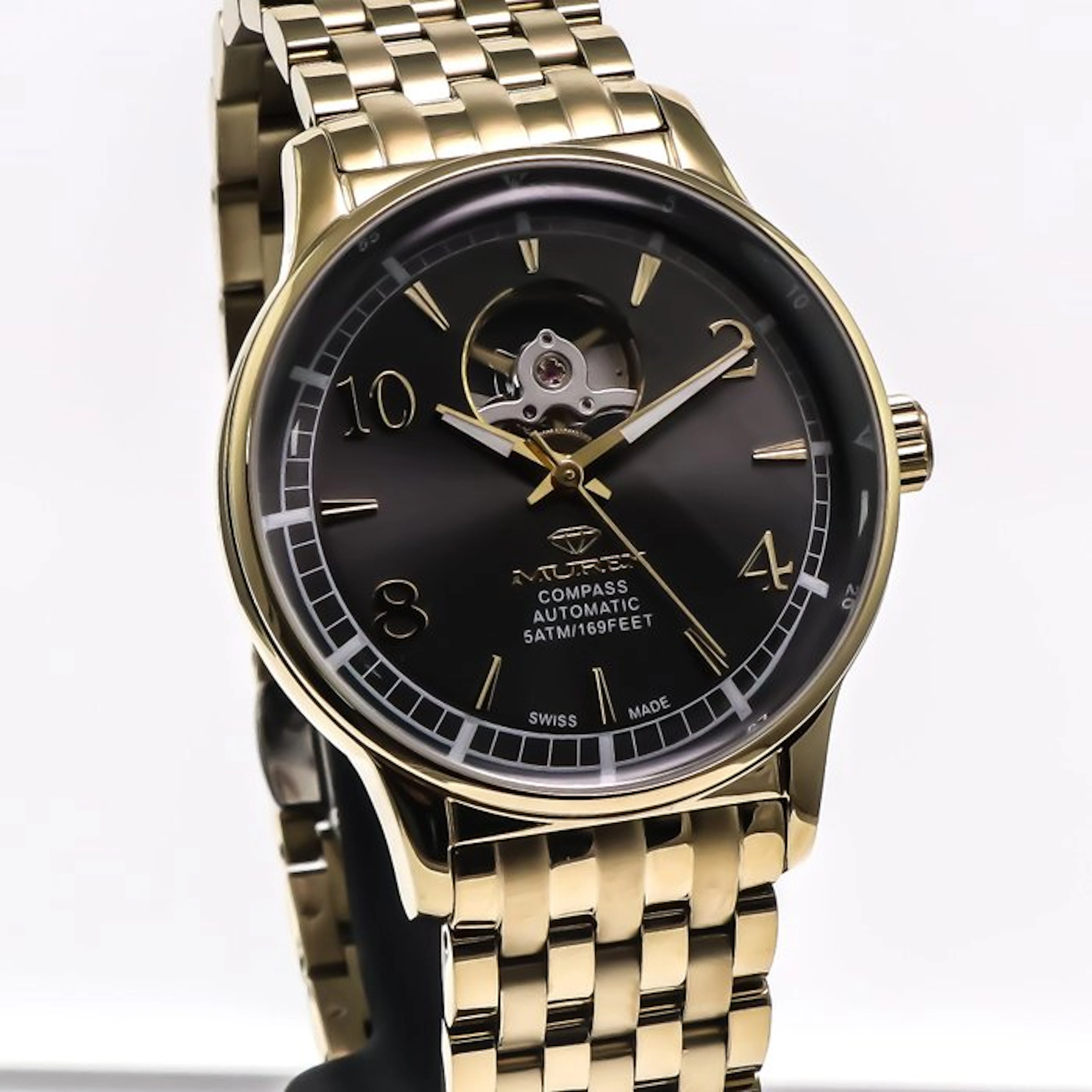 Murex - Compass Swiss Watch Open-Heart Automatic...