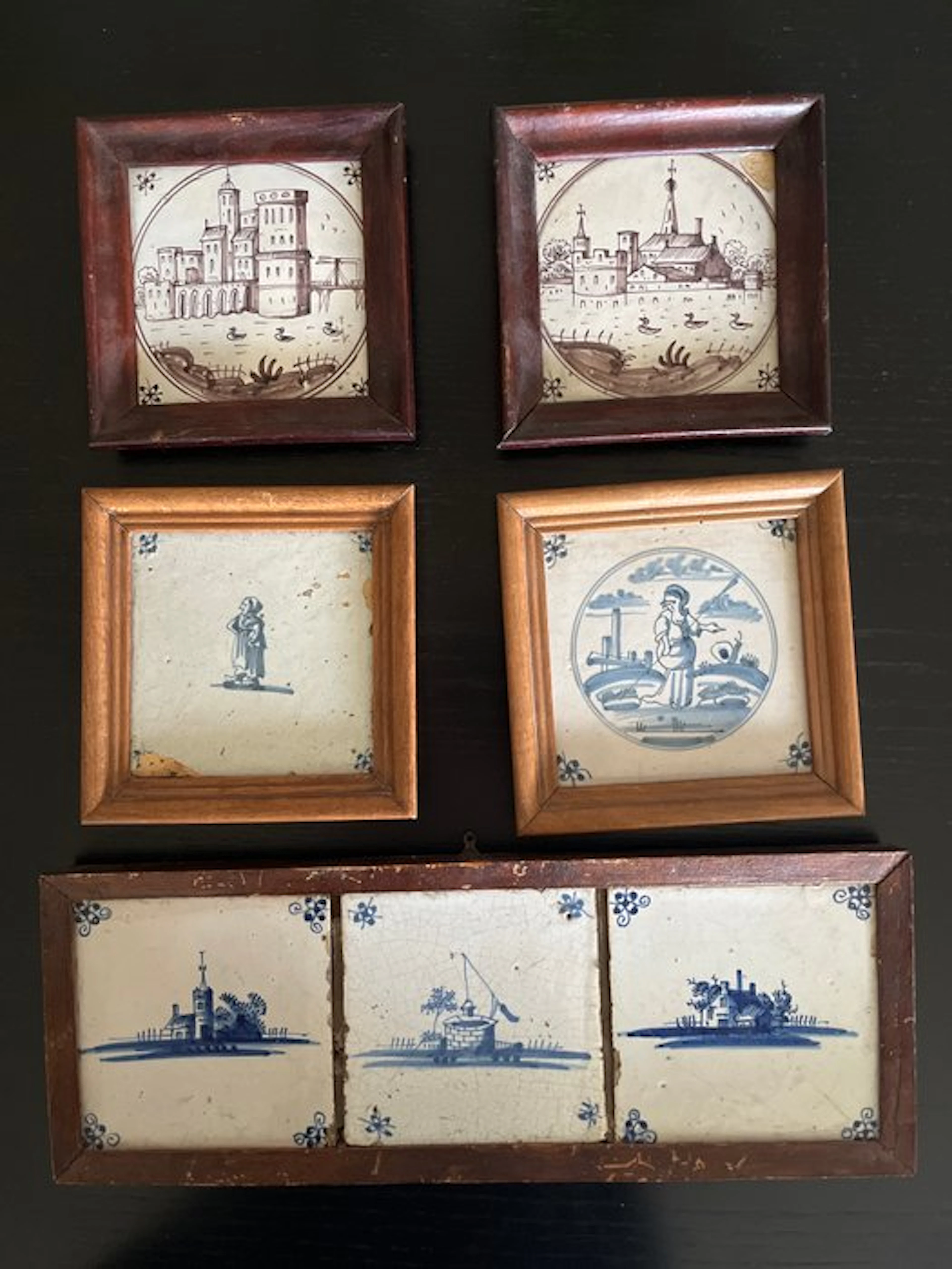 Tile (7) - 1750-1800 - 7 Delft tiles