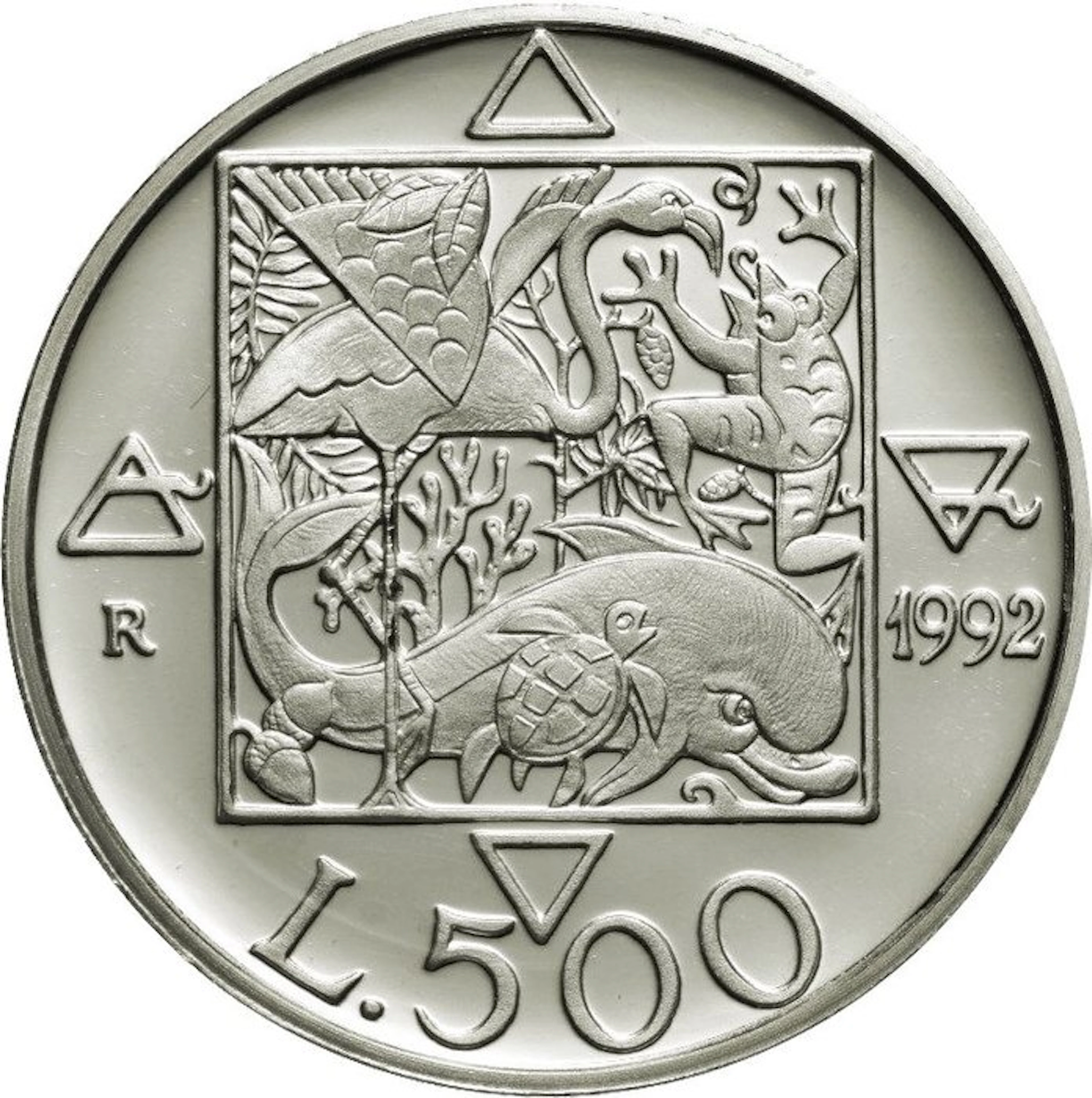 Italy. 500 Lire 1992 "Flora e Fauna d' Italia " BU (No reserve price)