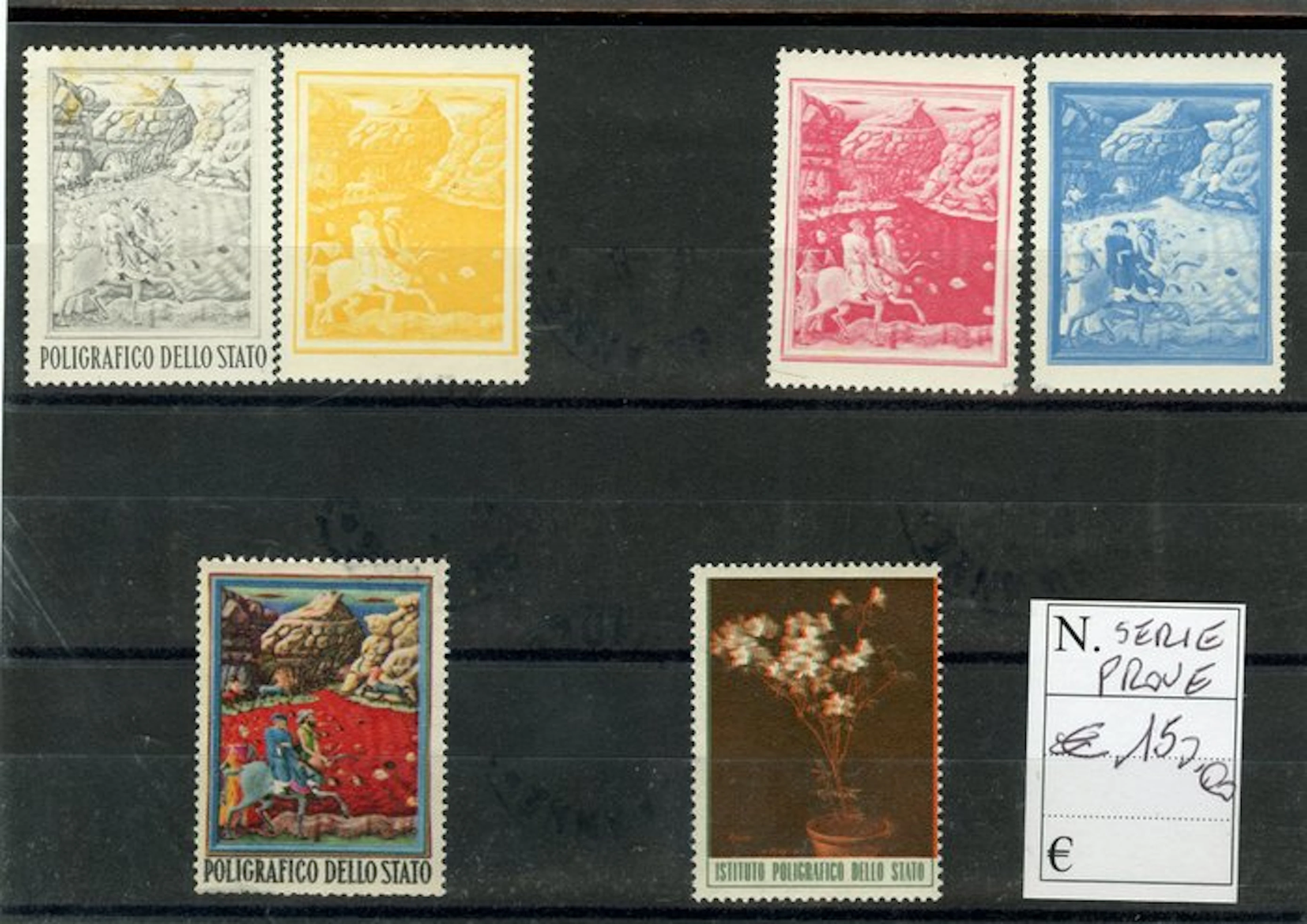 Italy - Set of printing proofs from the State Printing Works
