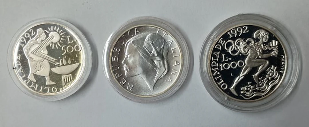 italia-san marino lire 1000 -lire 500- lire 500 1990-1992