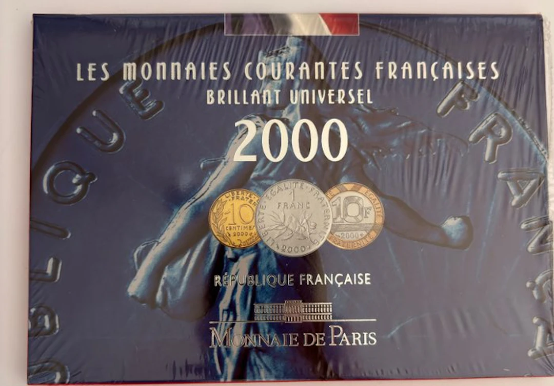 France. Mint Set (BU) 2000 (10 monnaies) (No reserve price)