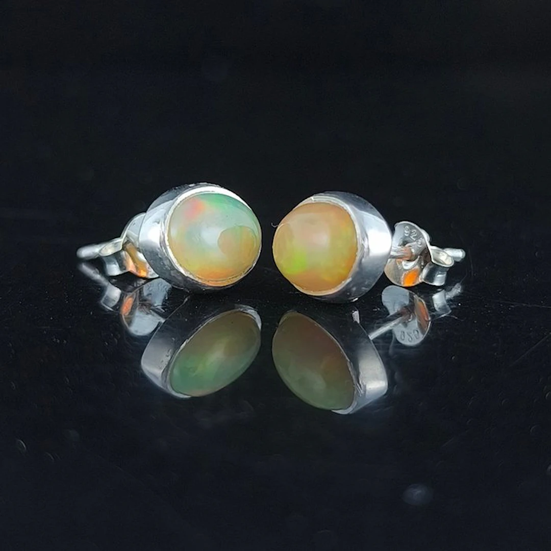 Opal - Silver - Earrings - Self-discovery
