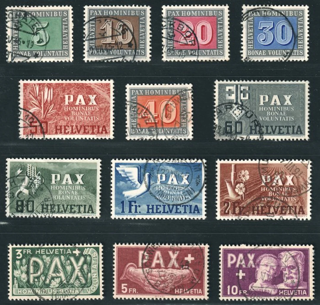 Switzerland 1945 - Schweiz 447-59