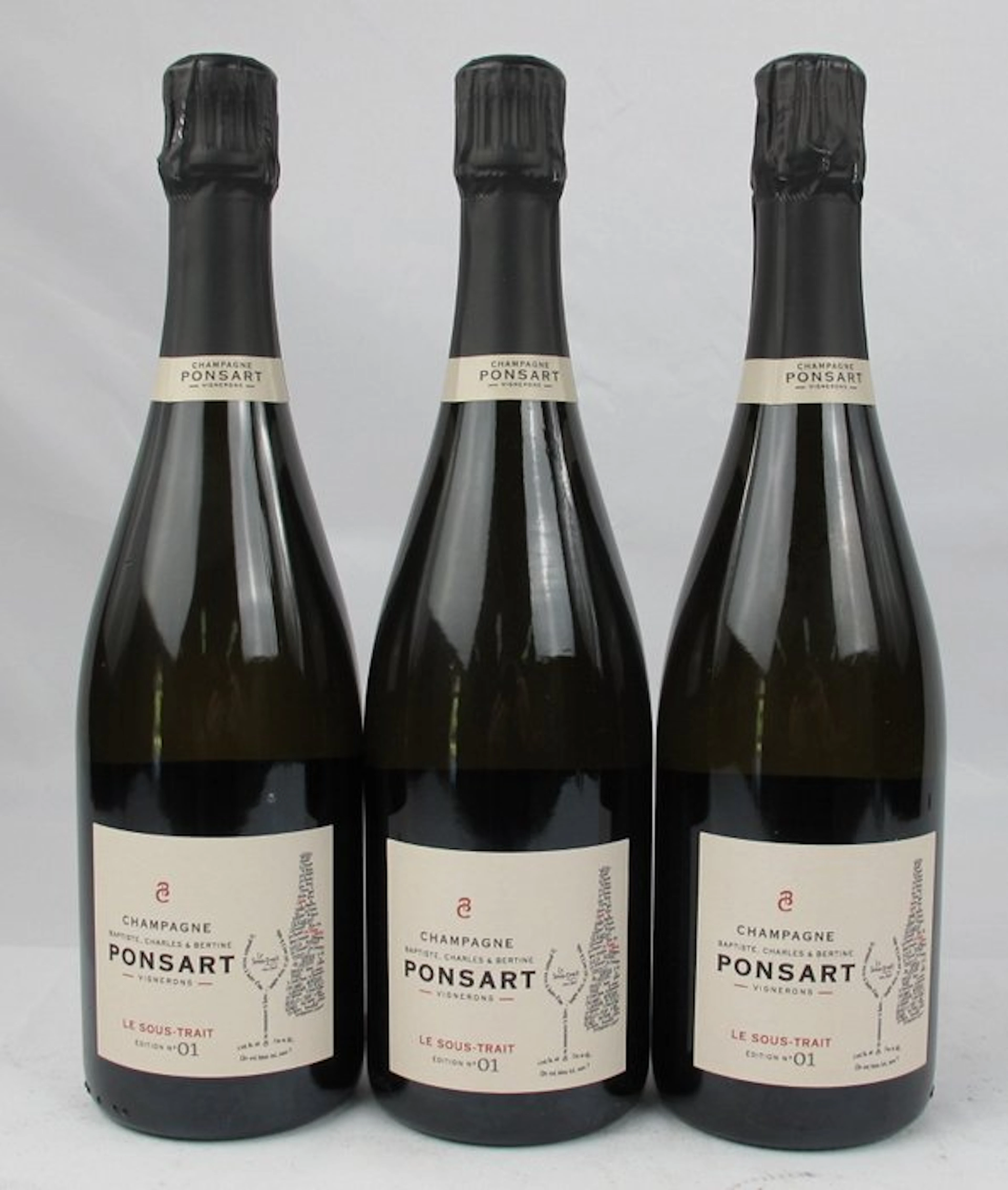 Ponsart 'Le Sous-Trait' Extra-Brut - Champagne - 3 Bottles (0.75L)