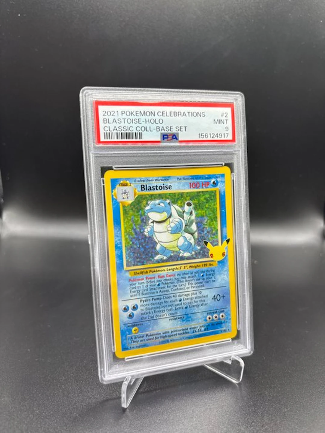 Pokémon - 1 Graded card - Blastoise 2 Foil - PSA 9...