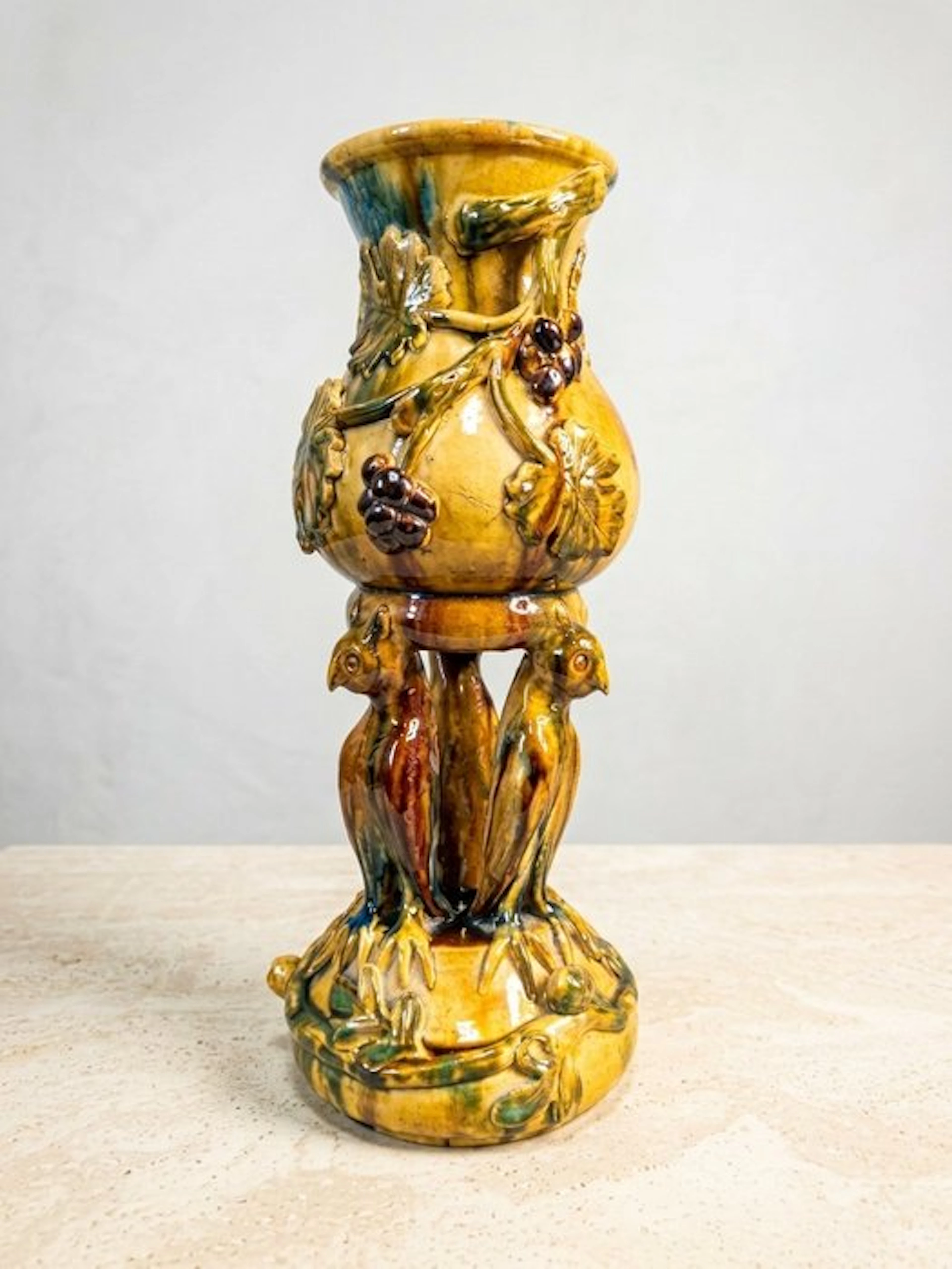 Baluster vase - Majolica - Art Nouveau