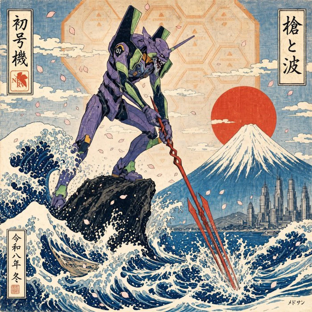 MEDSAN - Evangelion Unit-01 and the Lance of Longinus...