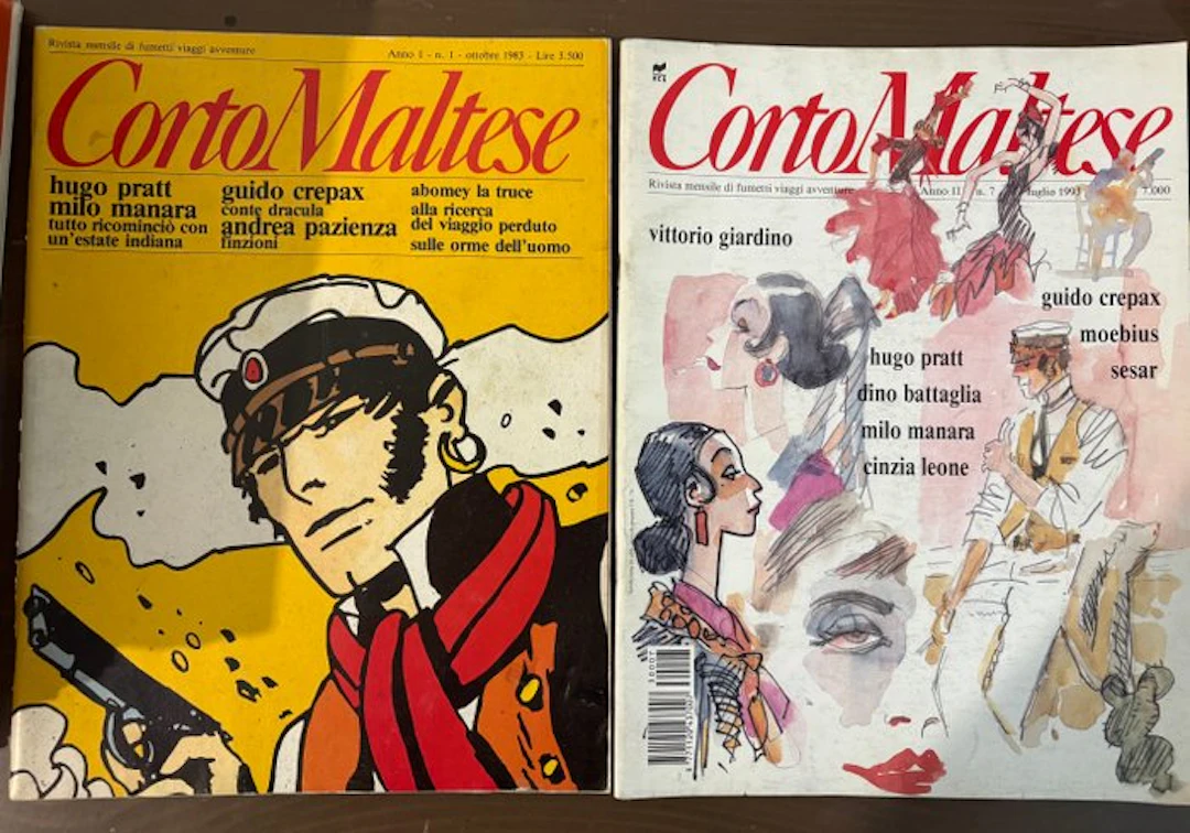 Corto Maltese rivista annate da 1 a 11 con supplementi...