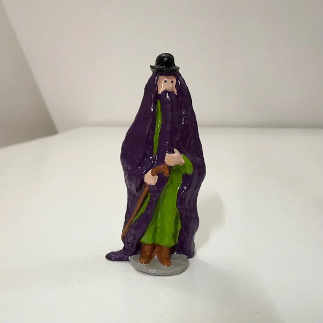 Figurine Pixi - Tintin - Prototype - Détective à barbe mauve (Dupond ou Dupont)