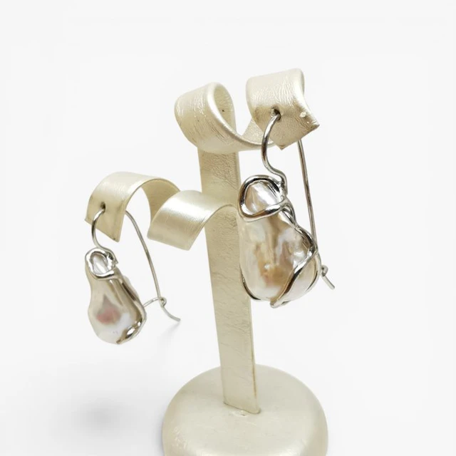 Pearl - Sterling Silver 925 - Earrings - Italian craftsmanship