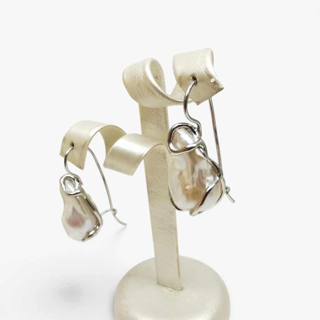 Pearl - Sterling Silver 925 - Earrings - Italian craftsmanship