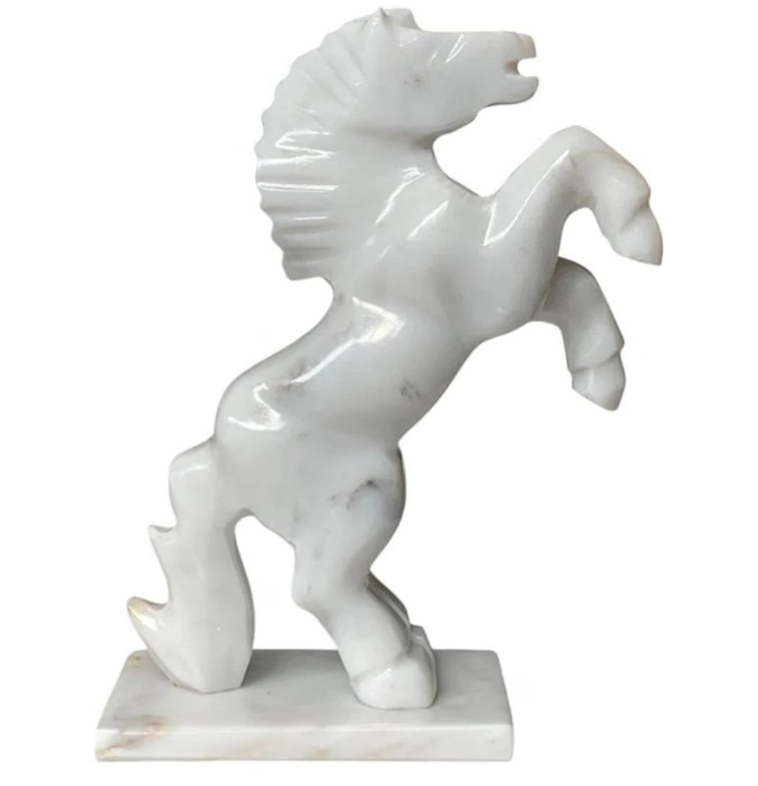 Figure - Cavallino - Carrara marble